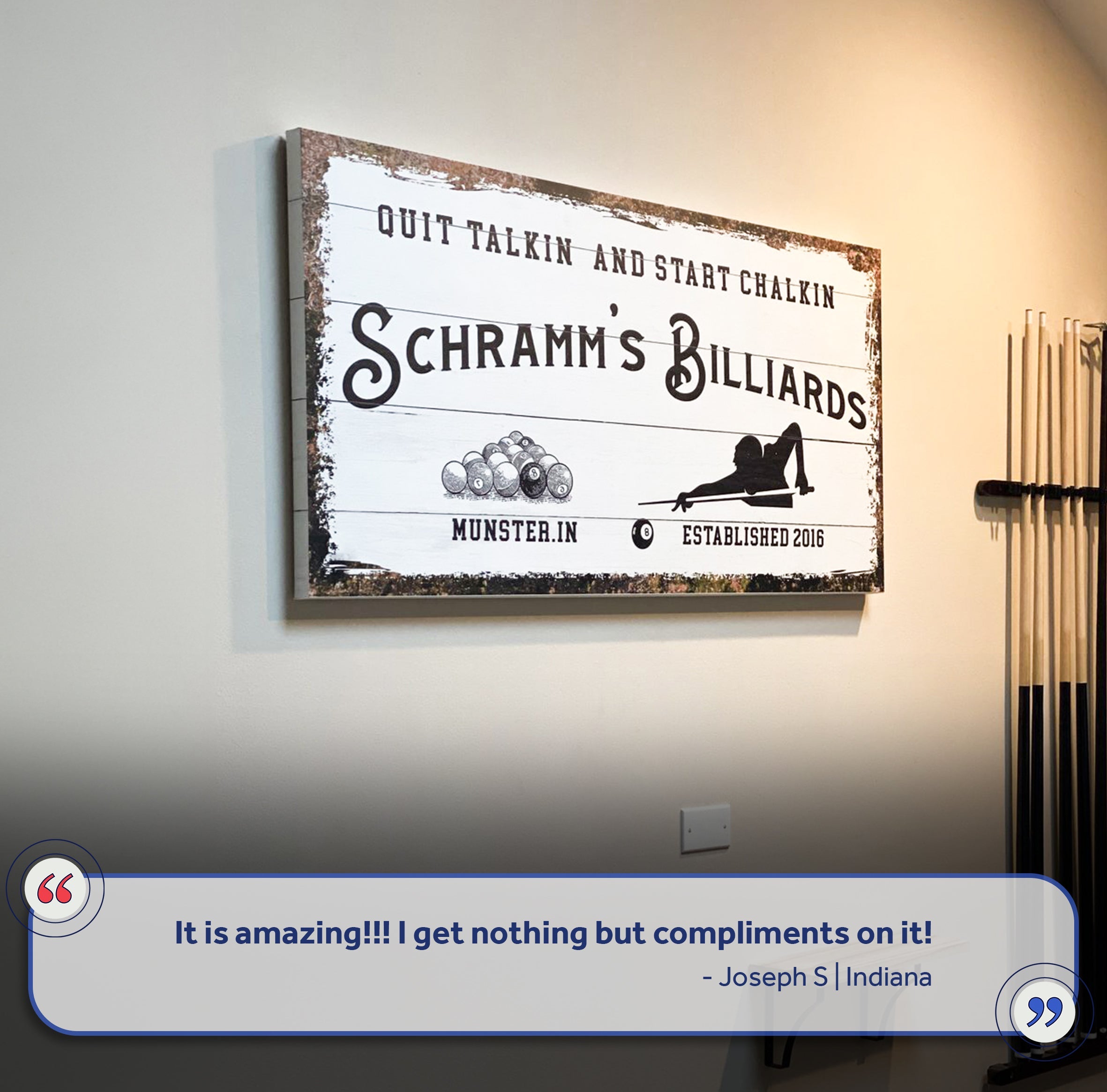 Billiards Room Sign II on sale at MyriadMart