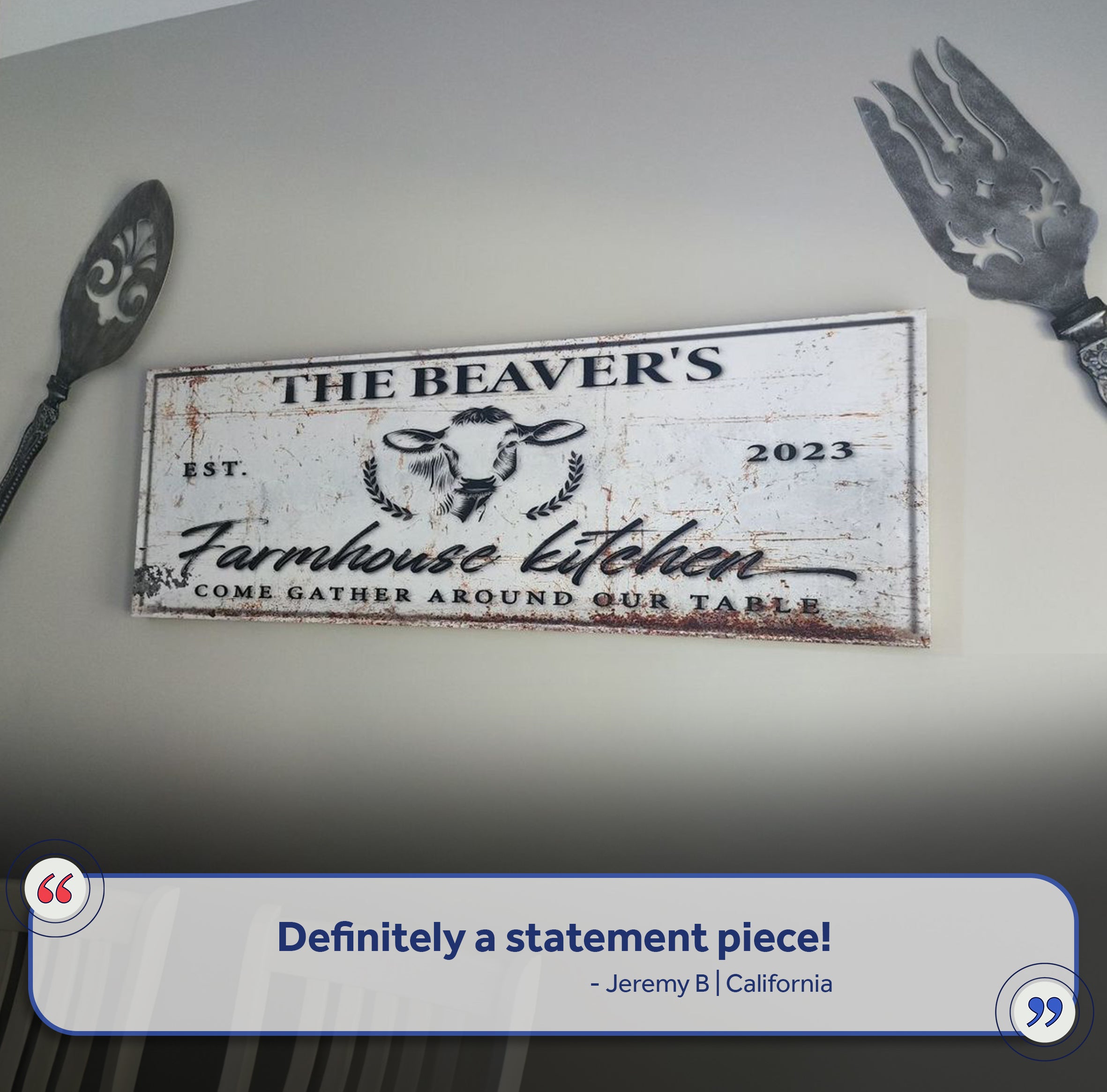 Farmhouse Kitchen Sign on sale at MyriadMart