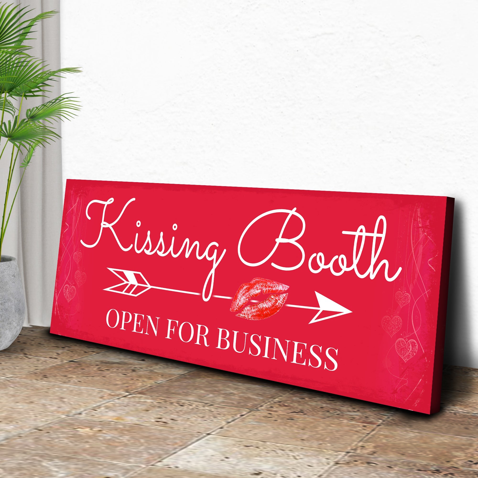 Kissing Booth "Open For Business" Sign on sale at MyriadMart
