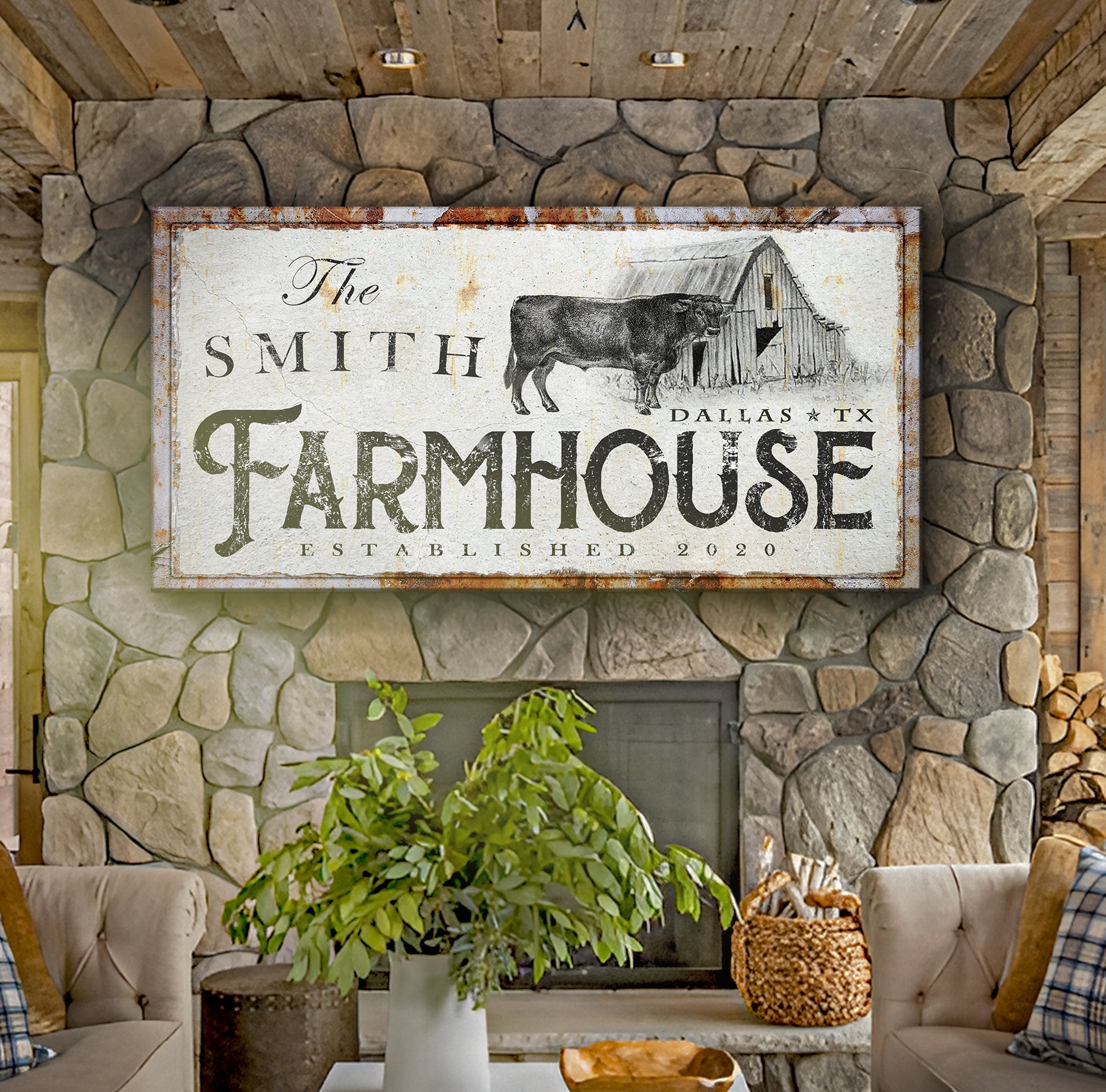 Rustic Farmhouse Sign X on sale at MyriadMart