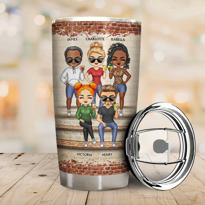 We're Not Sugar And Spice And Everything Nice We're Sage And Hood Best Friends - Bestie BFF Gift - Personalized Custom Tumbler - MyriadMart