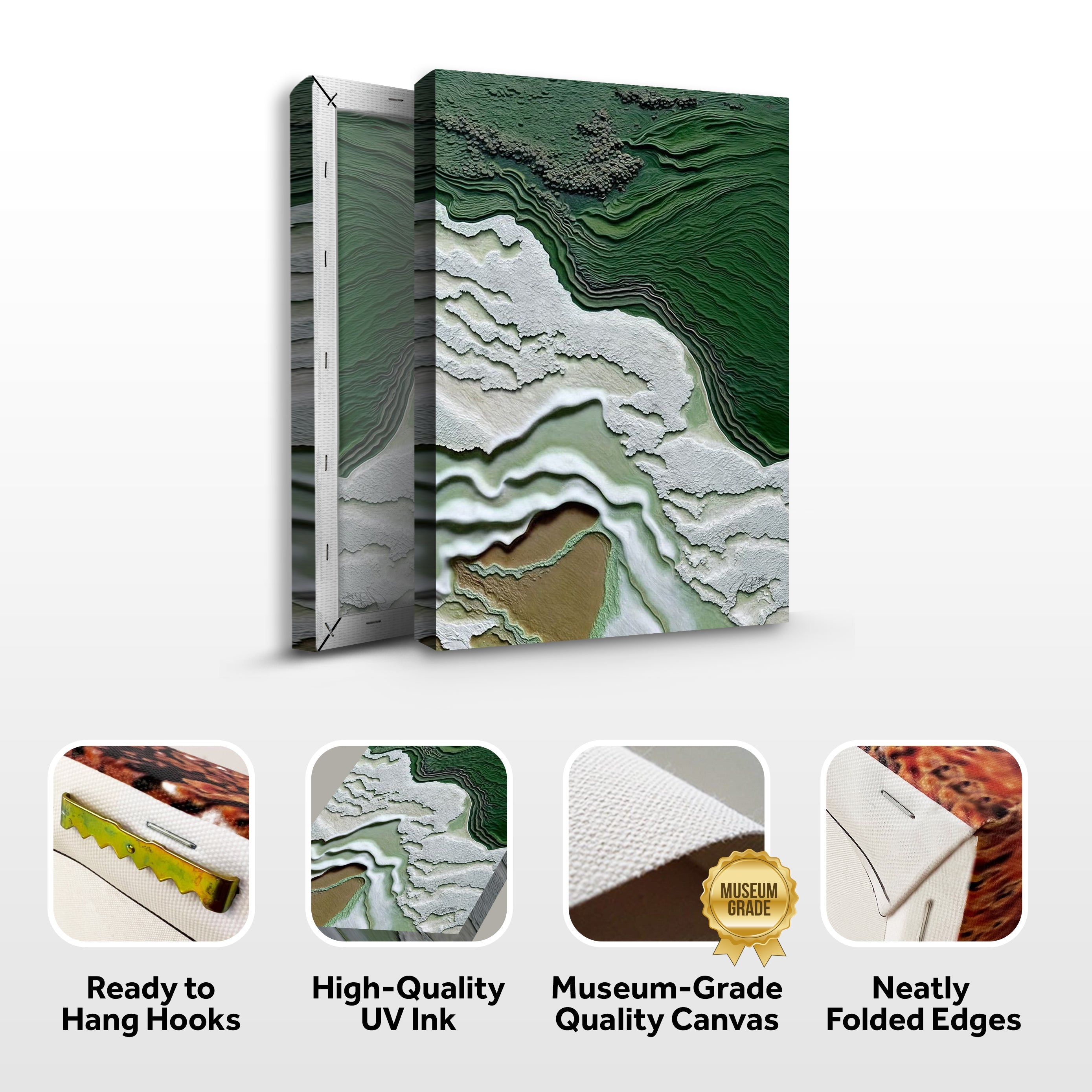 Canvas Print: "Verdant Cliffs" on sale at MyriadMart