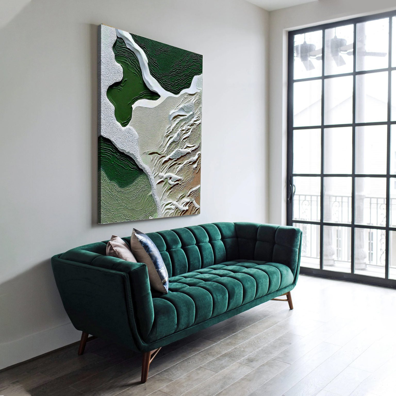 Canvas Print: "Verdant Cliffs III" on sale at MyriadMart