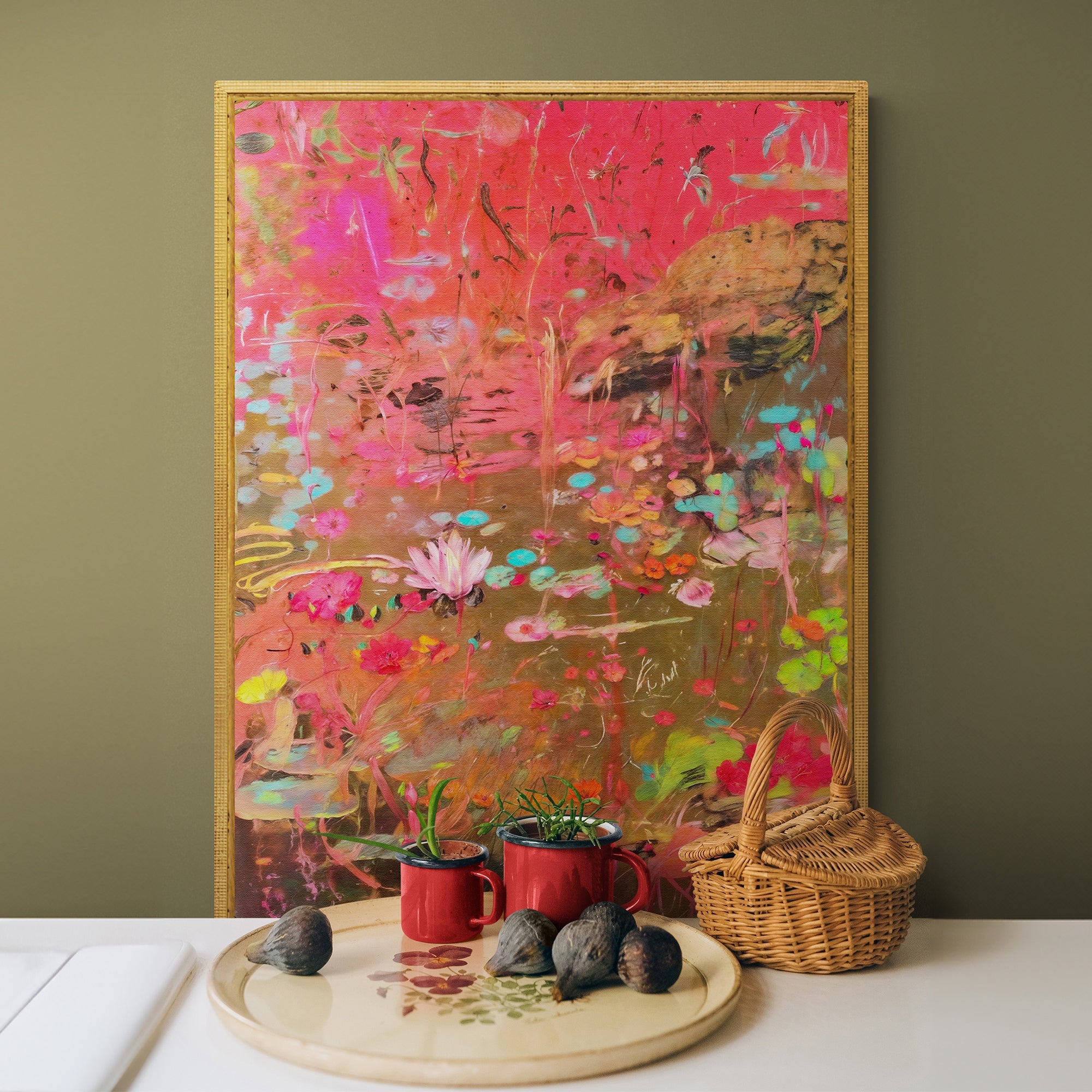 Canvas Print: "Vibrant Veil" on sale at MyriadMart