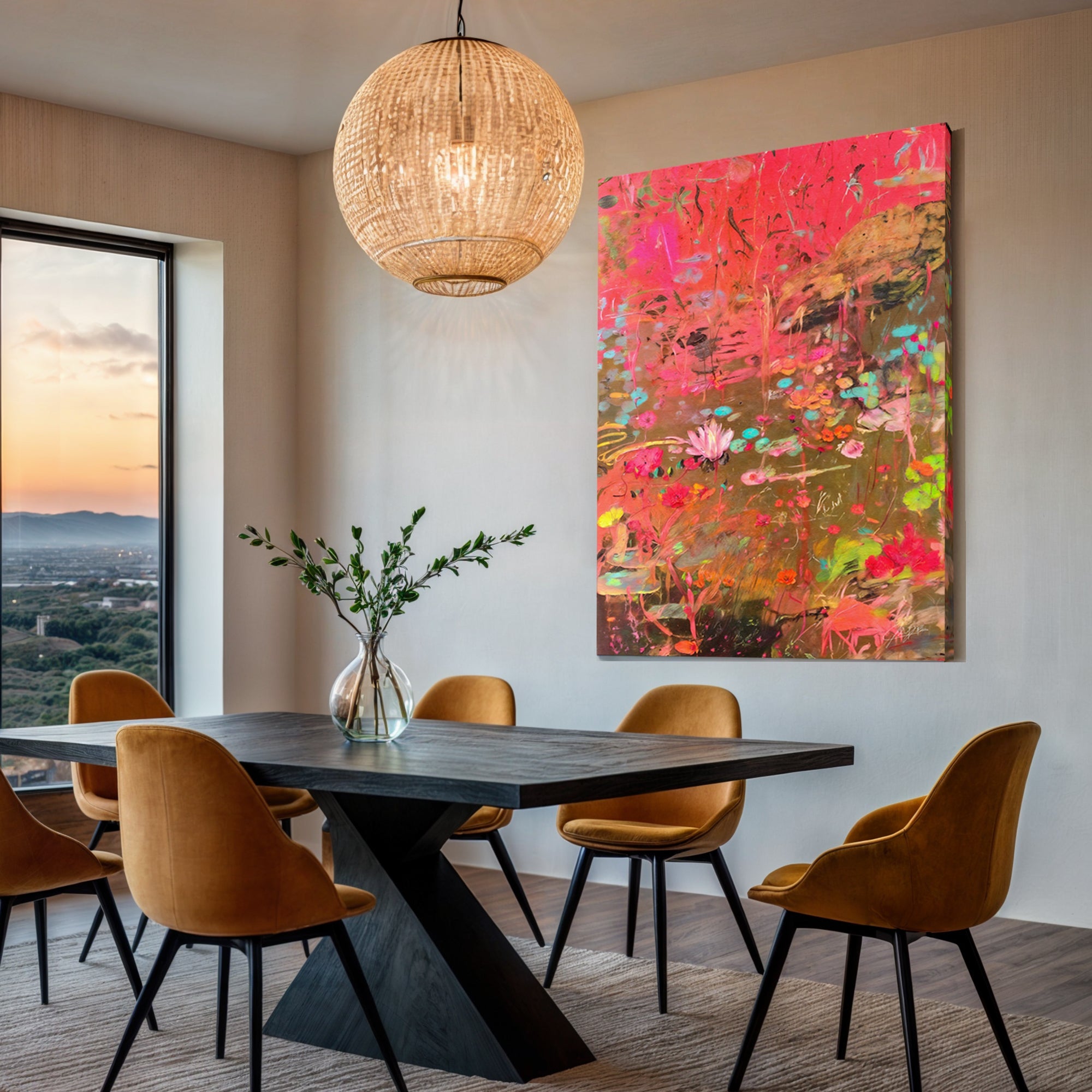 Canvas Print: "Vibrant Veil" on sale at MyriadMart