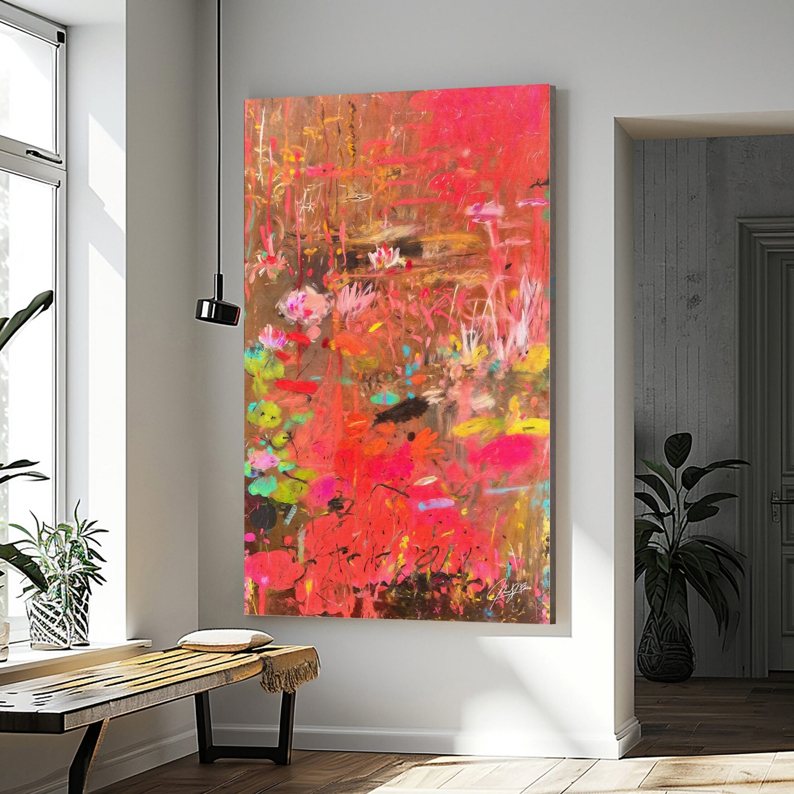 Canvas Print: "Vibrant Veil II" on sale at MyriadMart