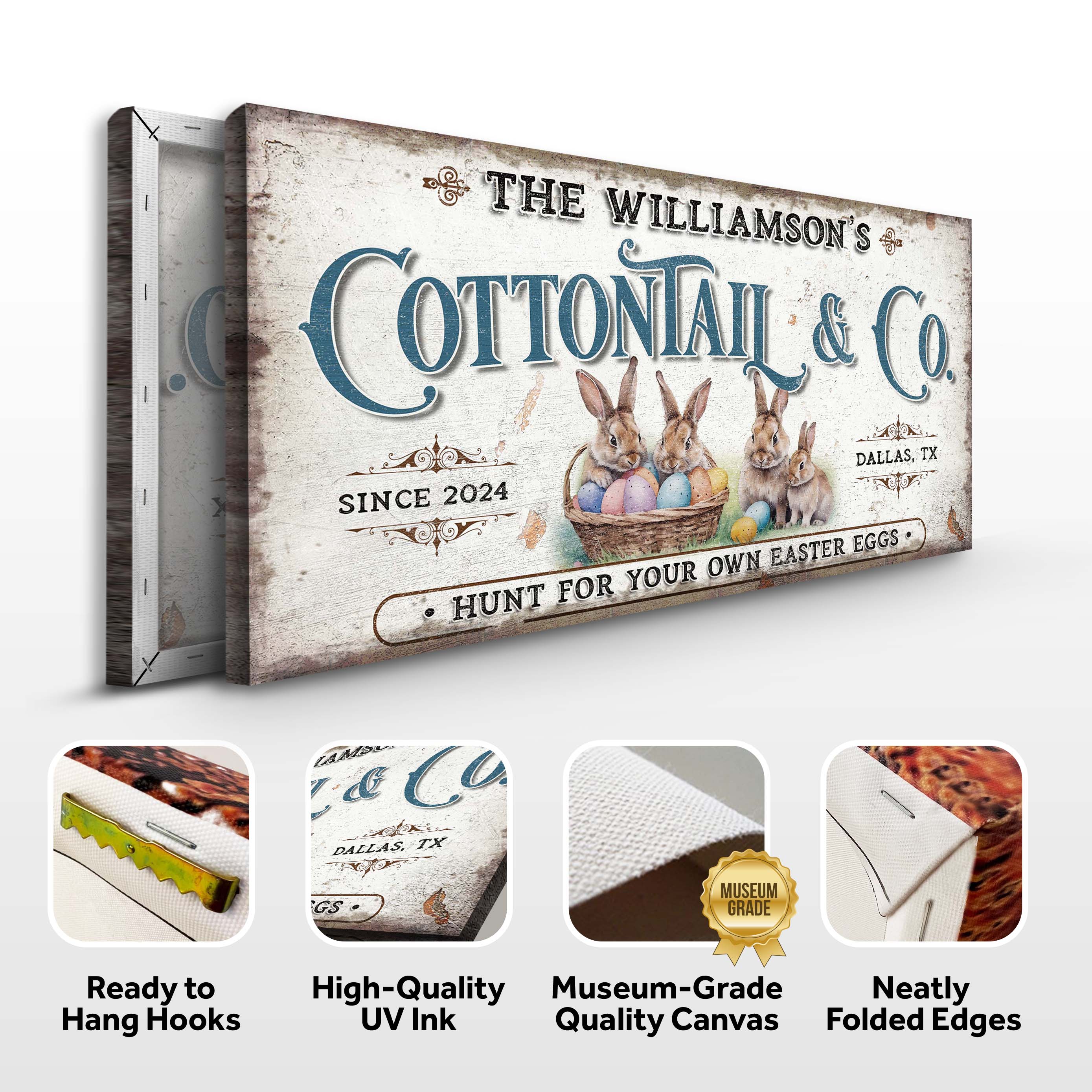 Vintage Easter Sign II on sale at MyriadMart