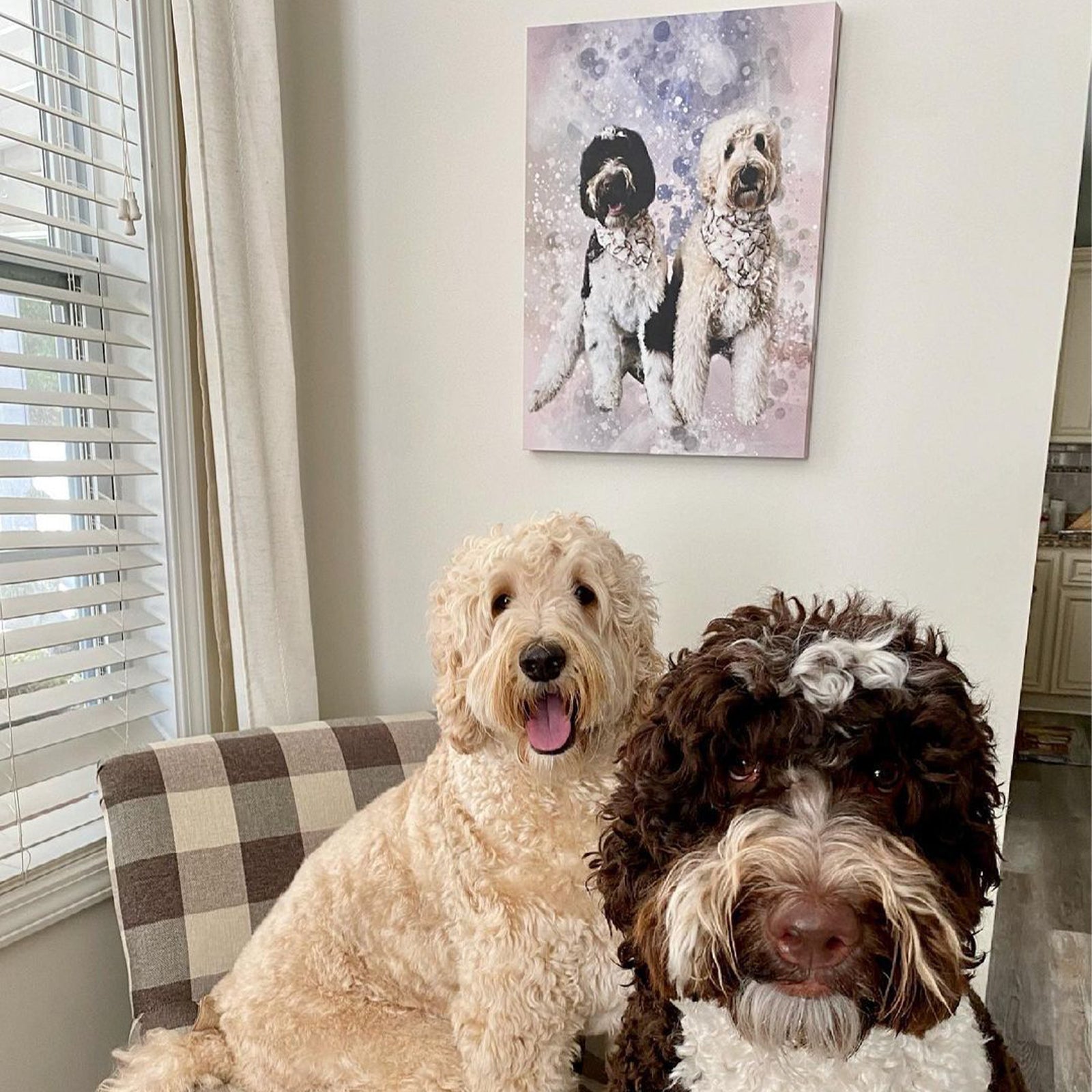 Dog Watercolor Portrait Sign on sale at MyriadMart