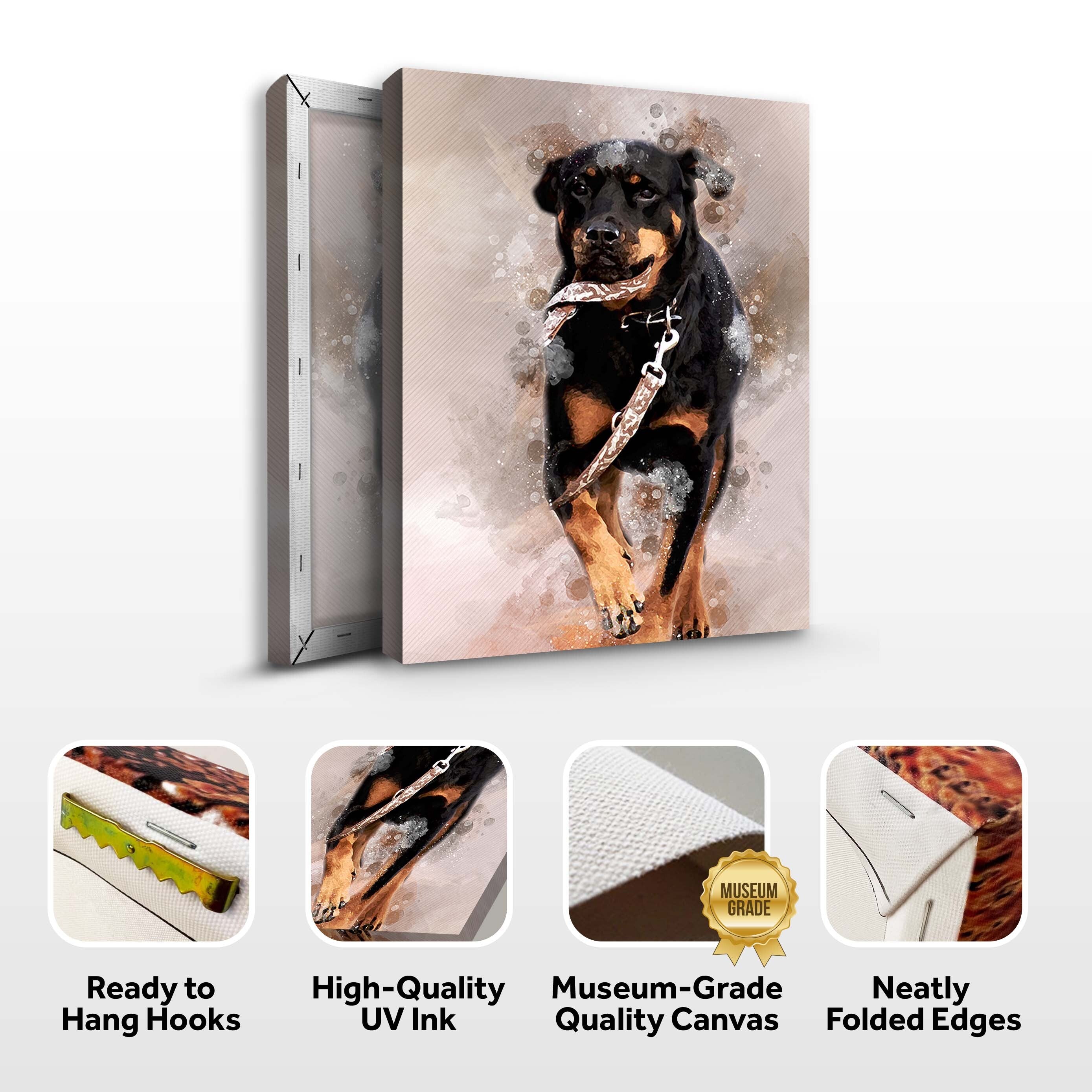 Dog Watercolor Portrait Sign on sale at MyriadMart