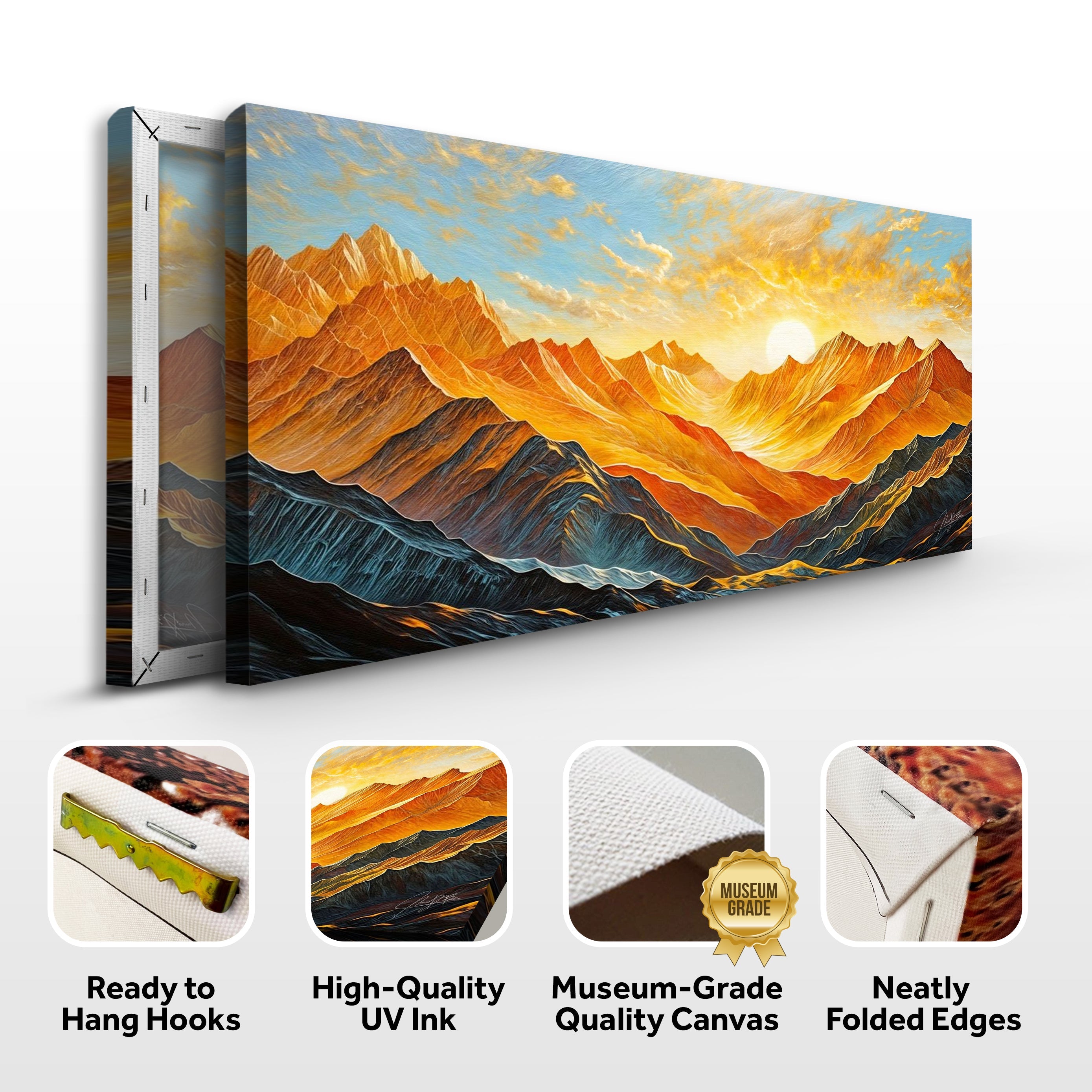 Canvas Print: "Alpenglow Majesty" on sale at MyriadMart