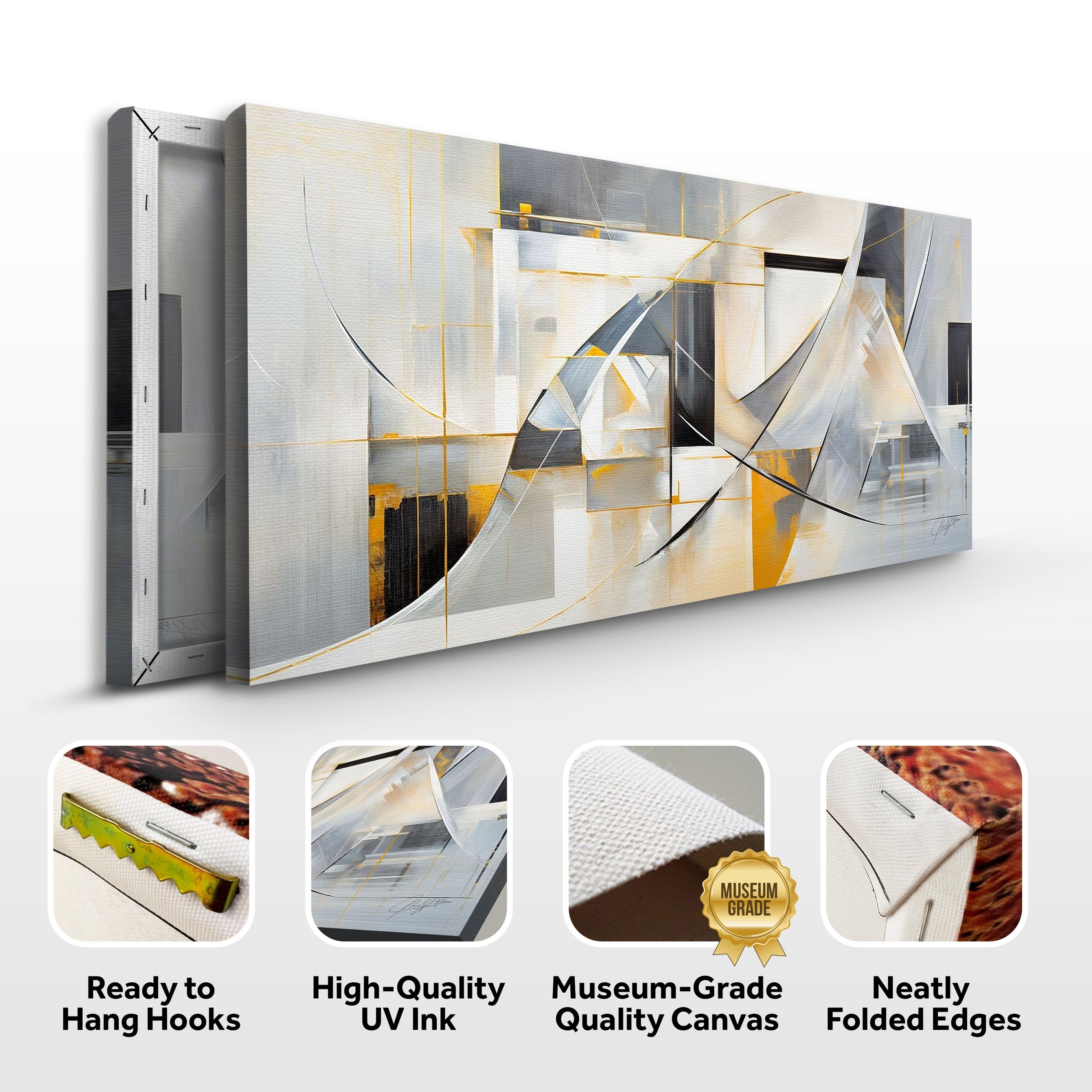 Canvas Print: "Geometric Whispers" on sale at MyriadMart