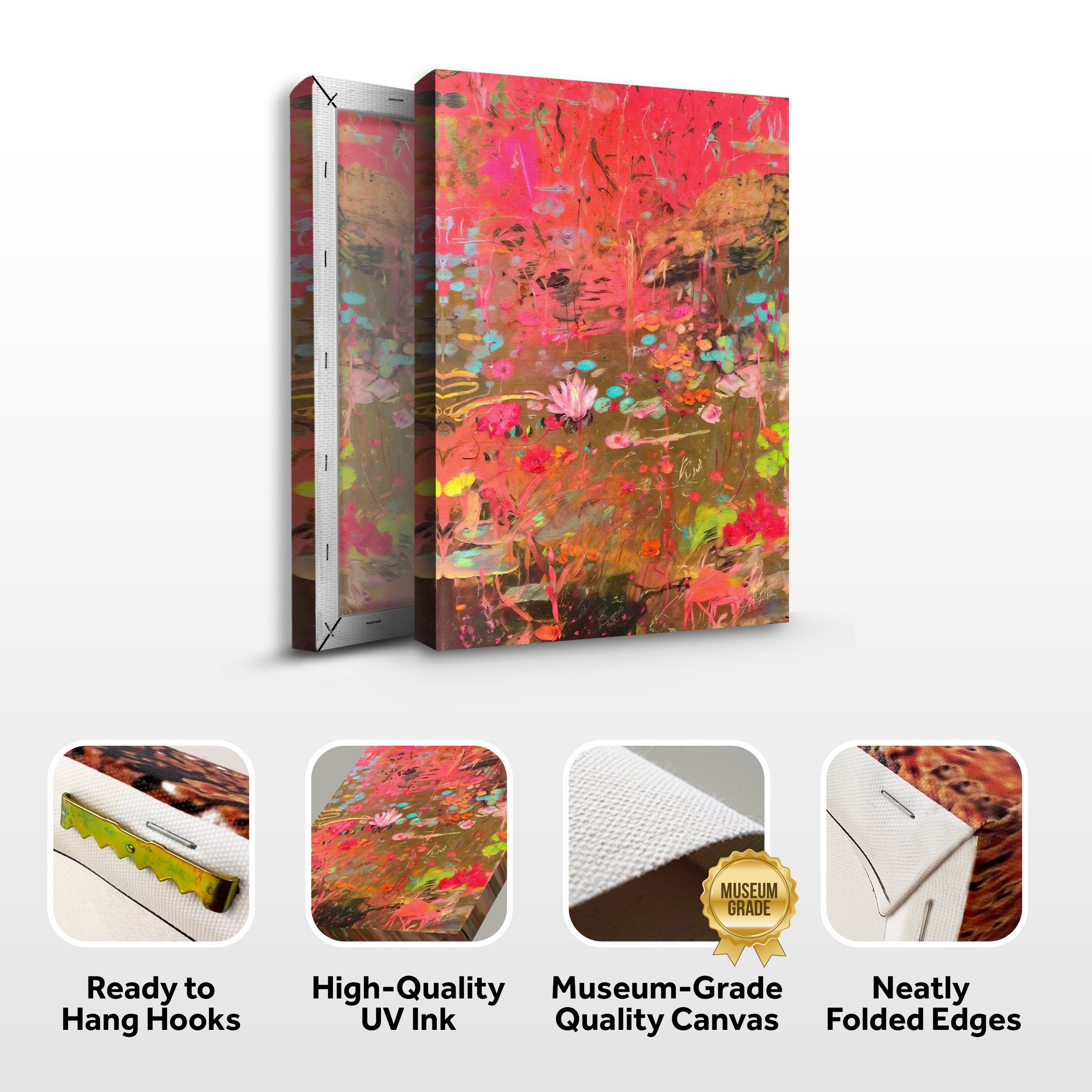 Canvas Print: "Vibrant Veil" on sale at MyriadMart