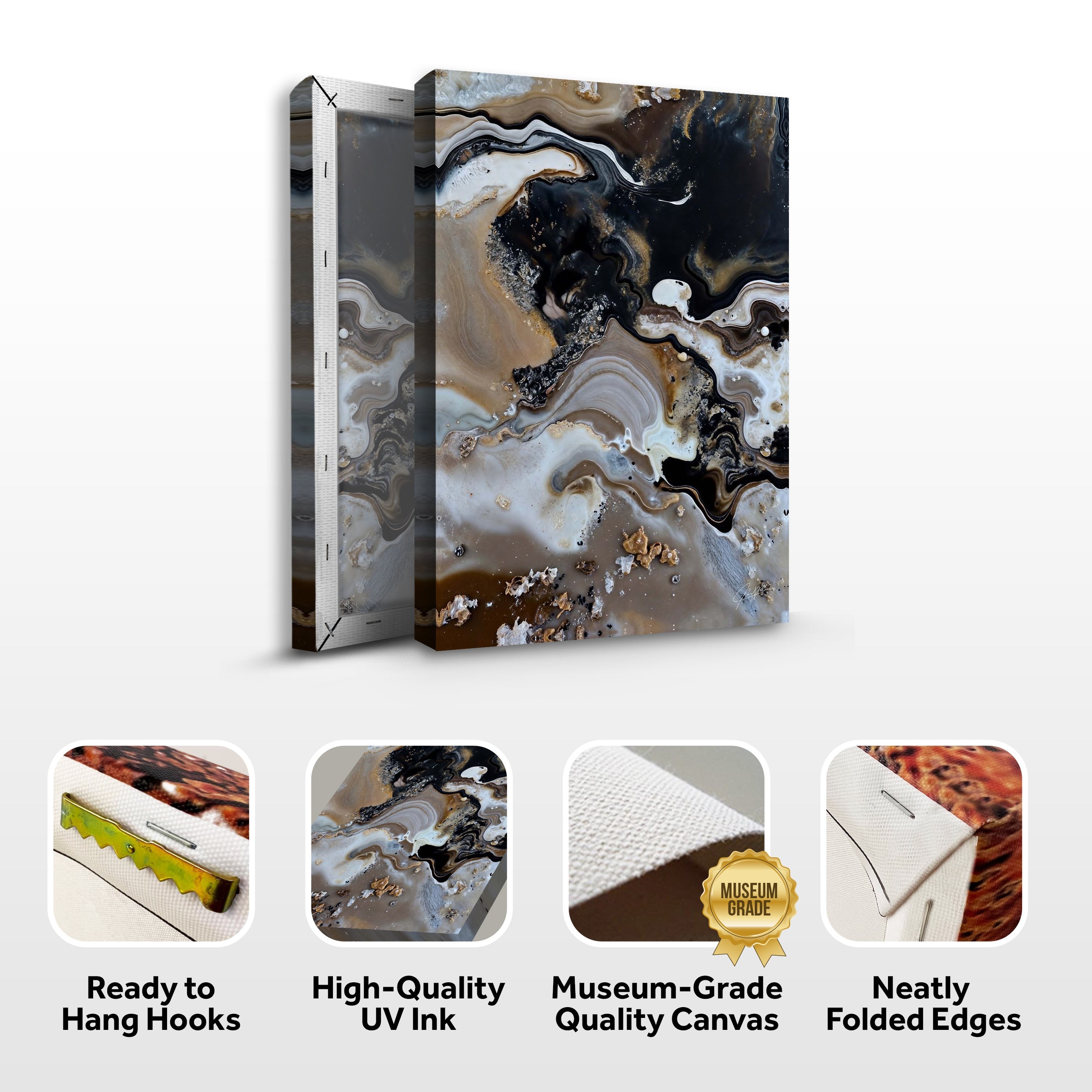 Canvas Print: "Geode Whispers" on sale at MyriadMart