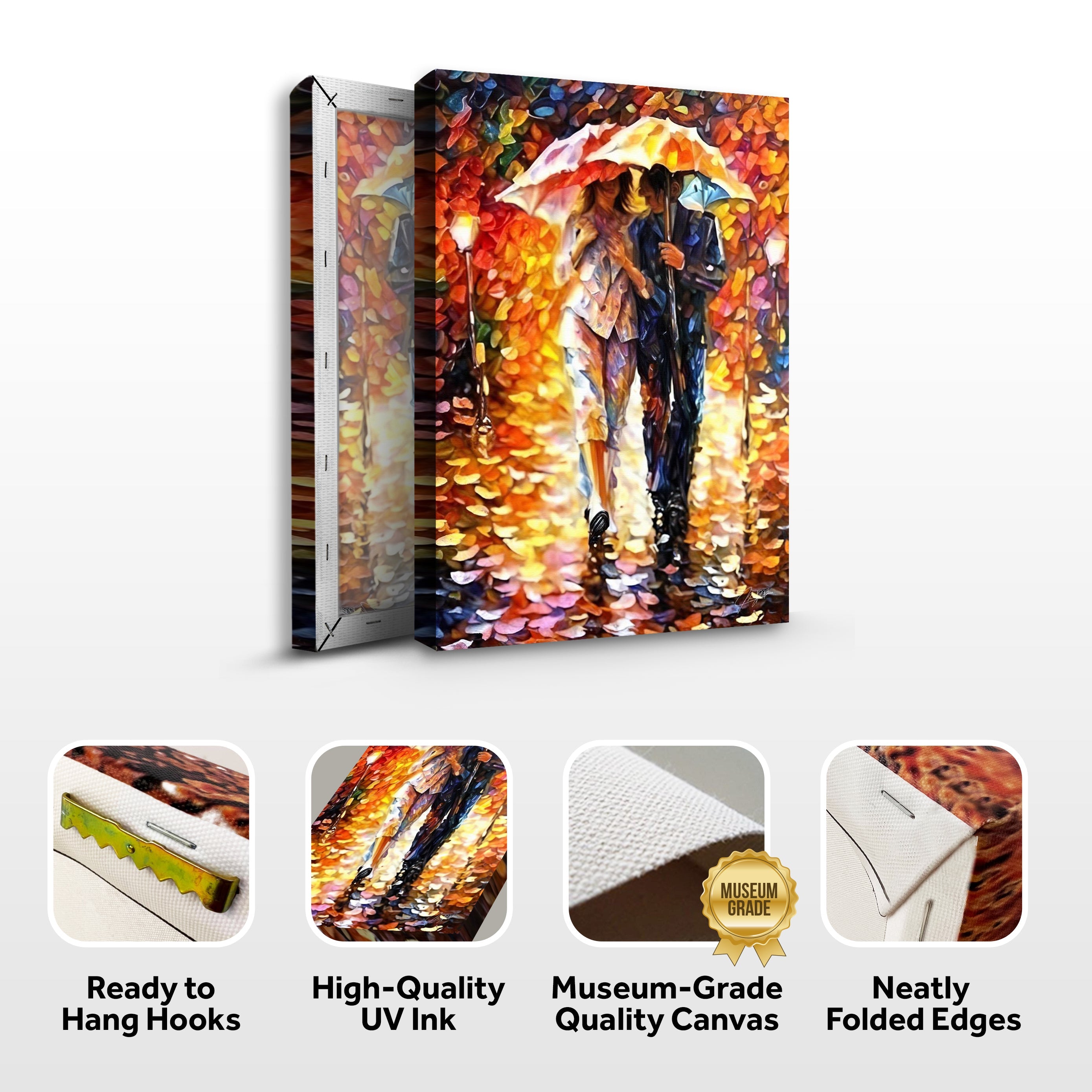 Canvas Print: "Rainy Romance" on sale at MyriadMart