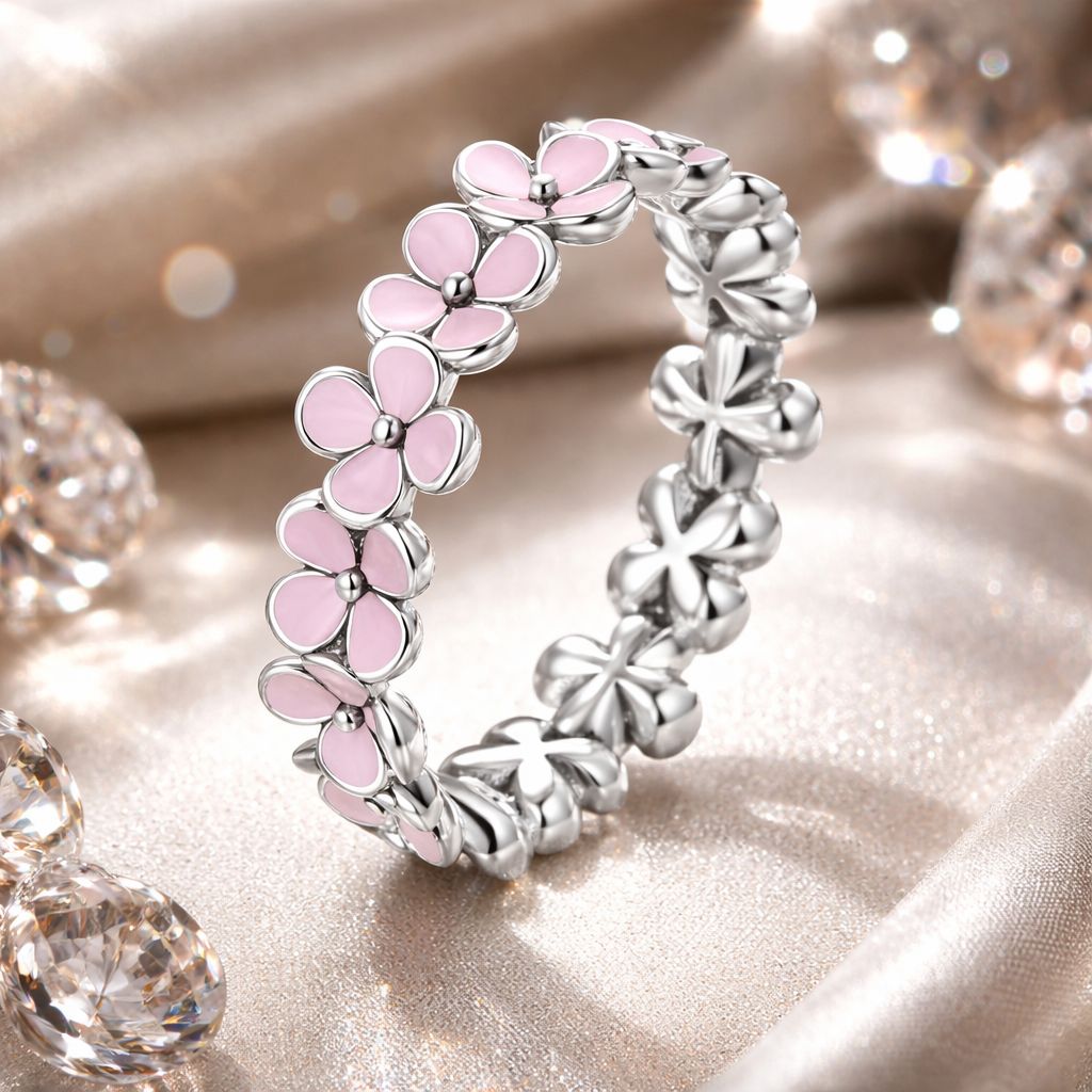 925 Silver Size 5 Enamel Ring for Women on sale at MyriadMart