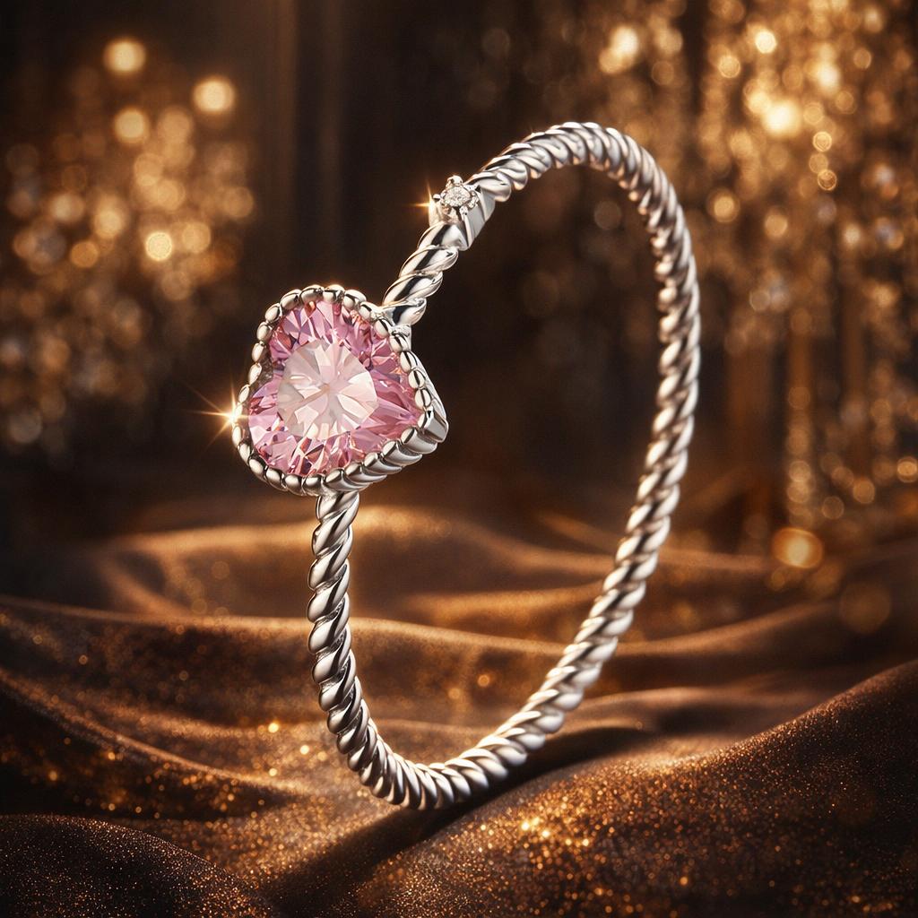 925 Sterling Silver Plated Platinum CZ Ring Size 9.0 for Women on sale at MyriadMart