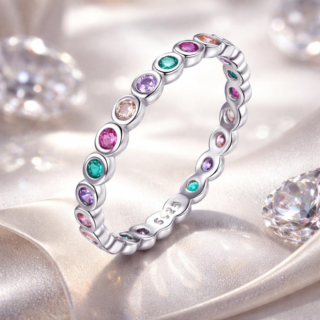 925 Sterling Silver CZ Pavé Setting Ring Size 6.0 for Women on sale at MyriadMart
