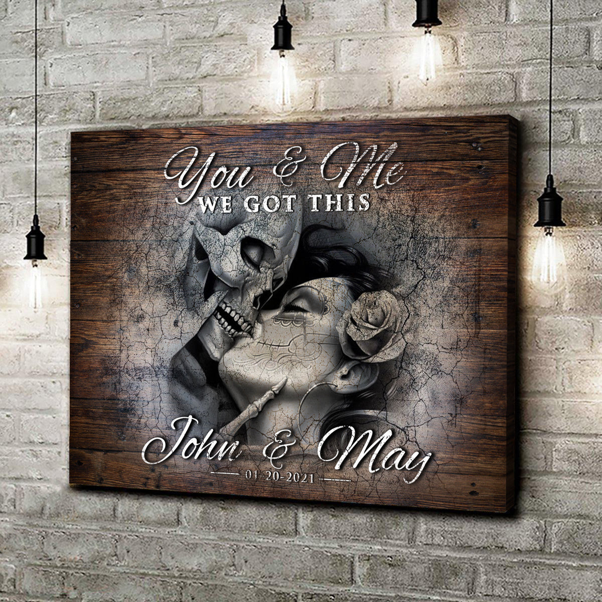 We Got This Skeleton Couple Sign III on sale at MyriadMart