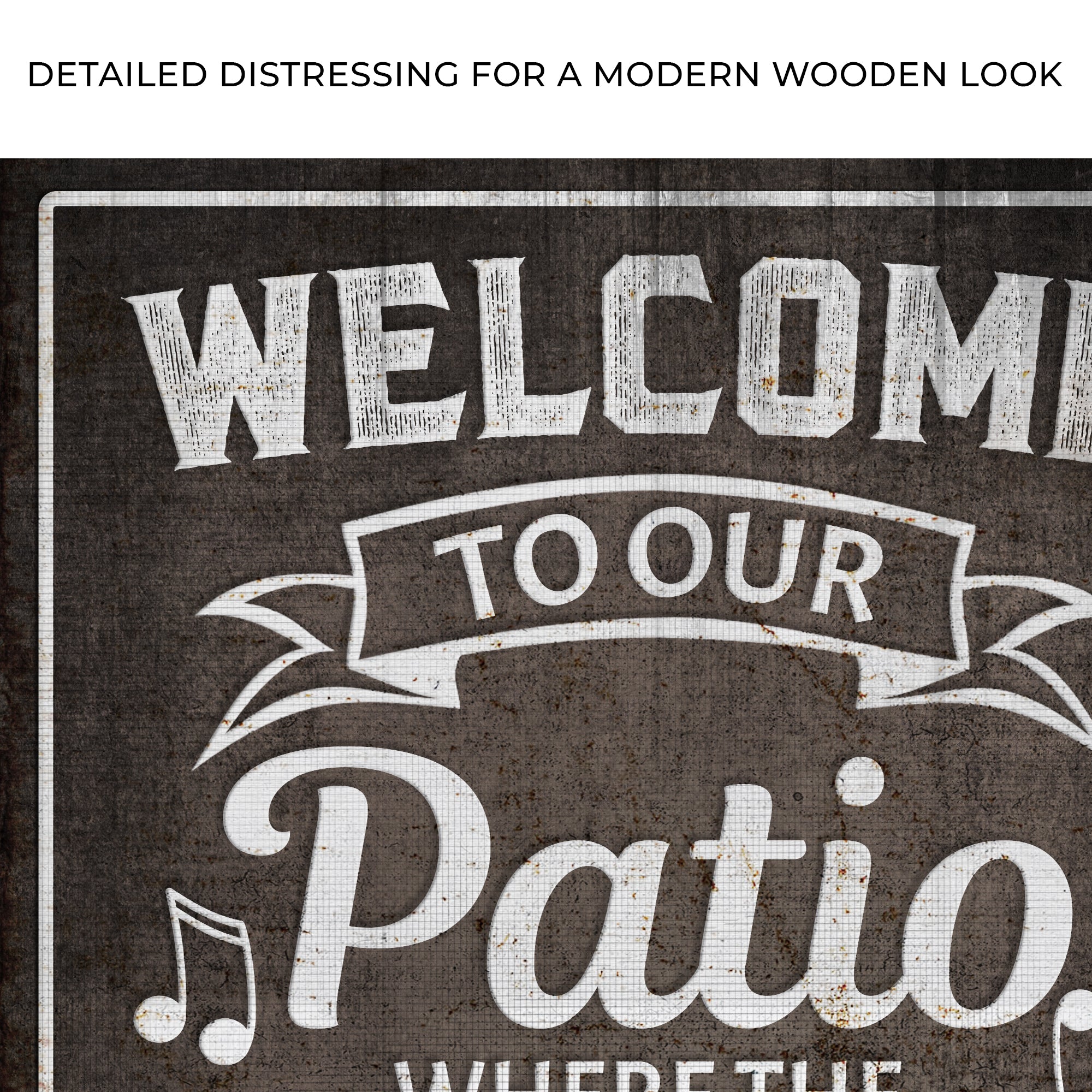 Welcome To Our Patio Sign II on sale at MyriadMart