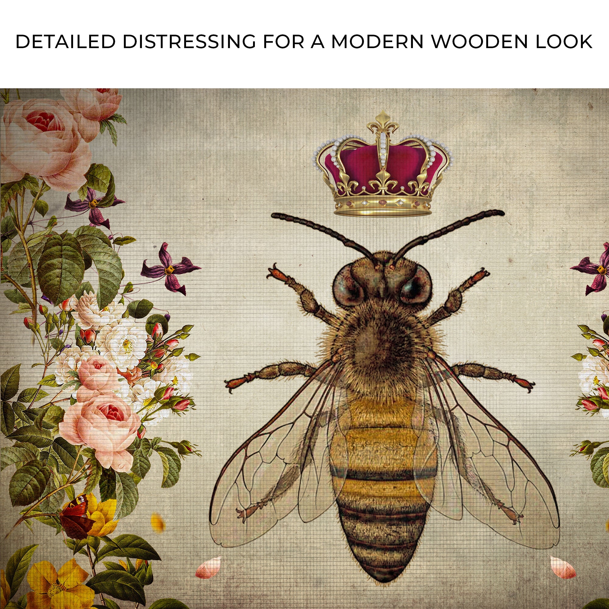 Hail Queen Bee Canvas Wall Art on sale at MyriadMart