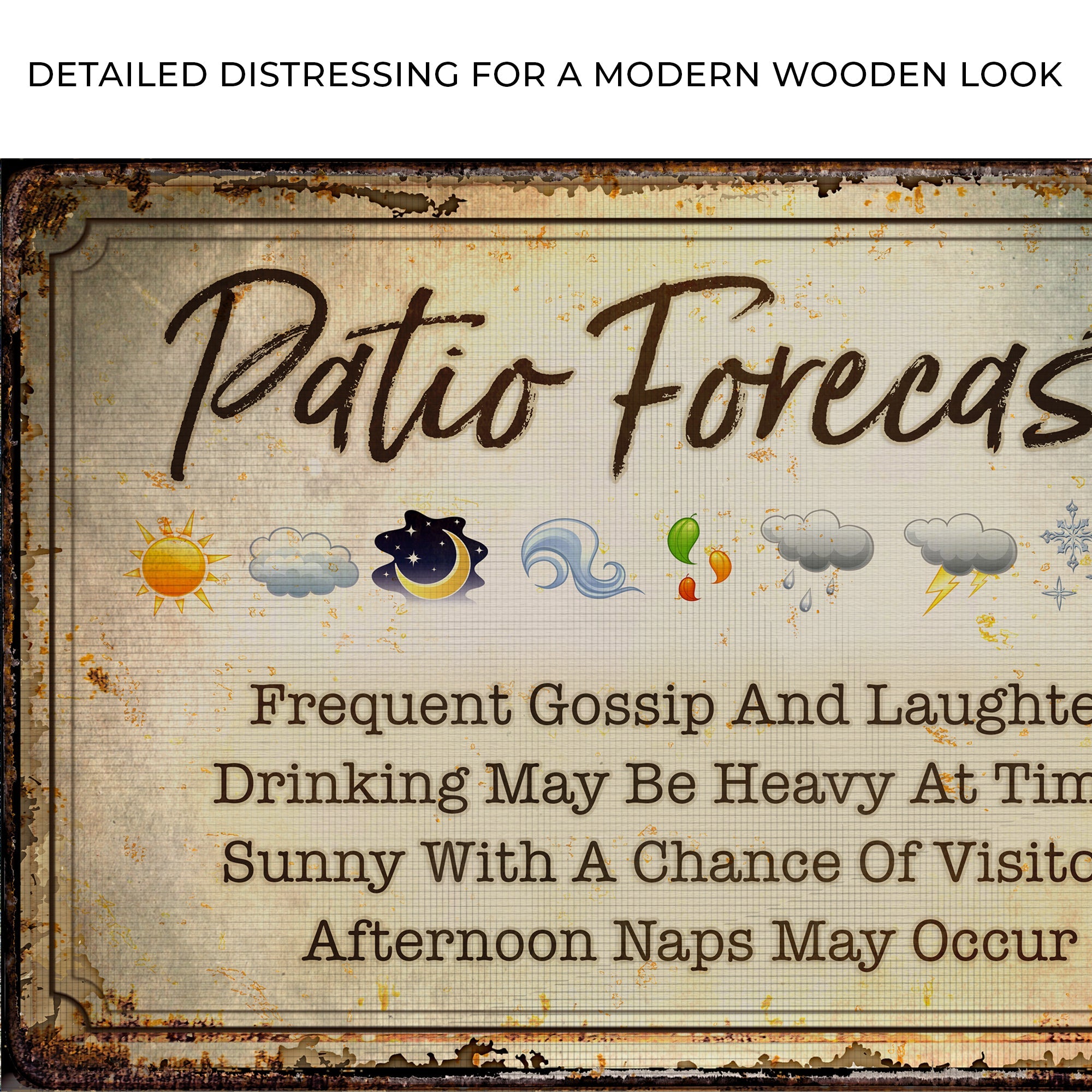 Patio Forecast Sign on sale at MyriadMart