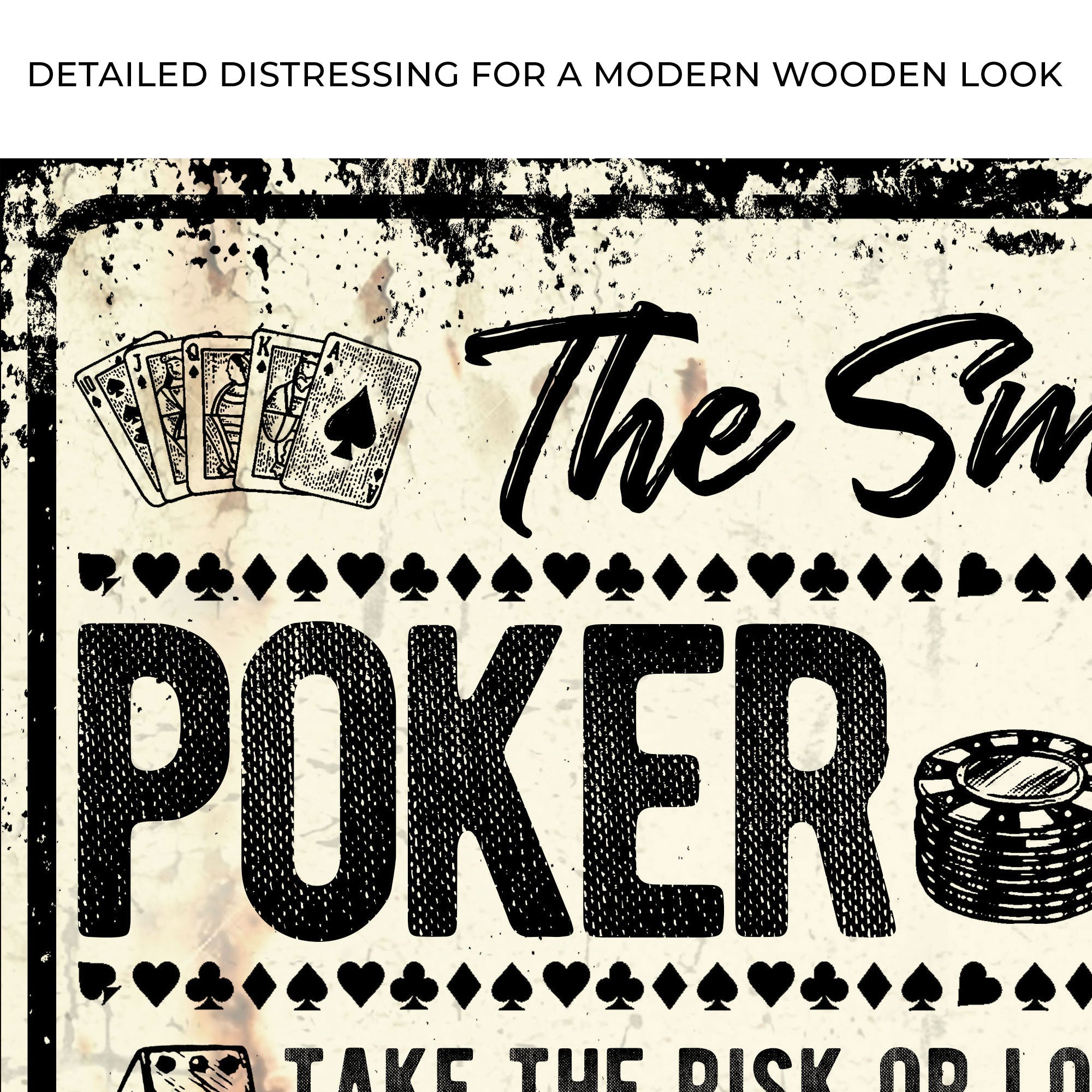 Take The Risk Poker Room Sign on sale at MyriadMart