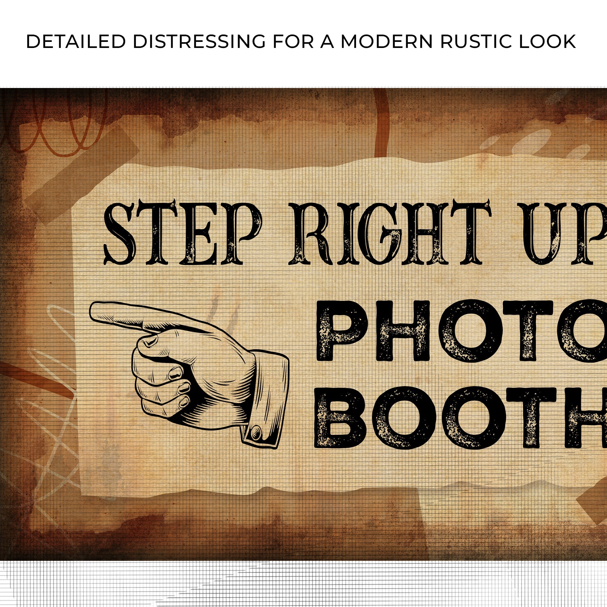 Step Right Up Photo Booth Sign on sale at MyriadMart