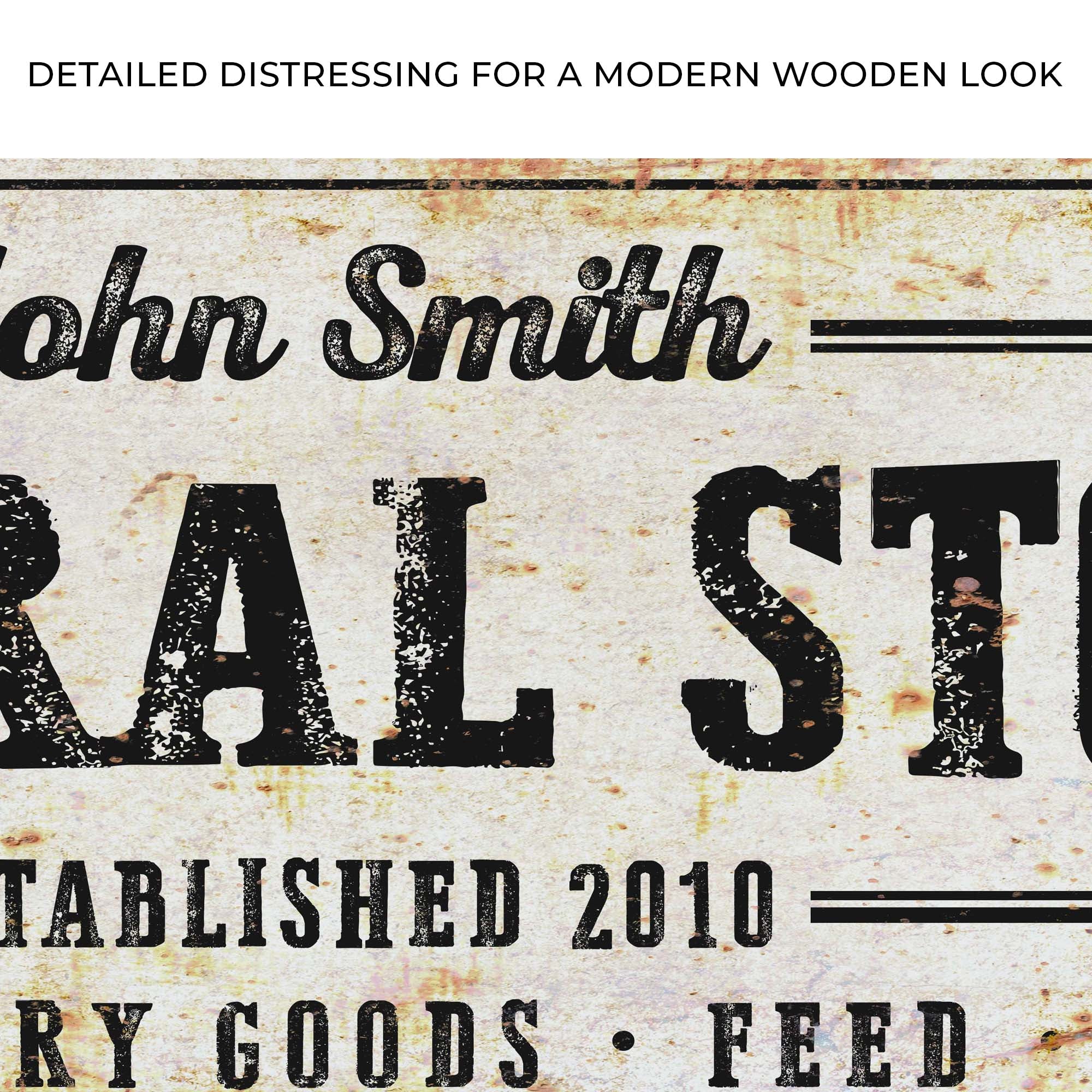 Rustic General Store Sign on sale at MyriadMart