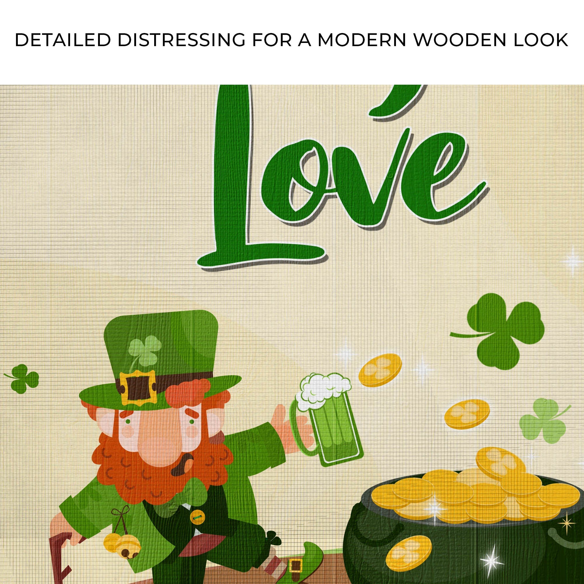 St. Patrick's Day Lucky In Love Sign on sale at MyriadMart