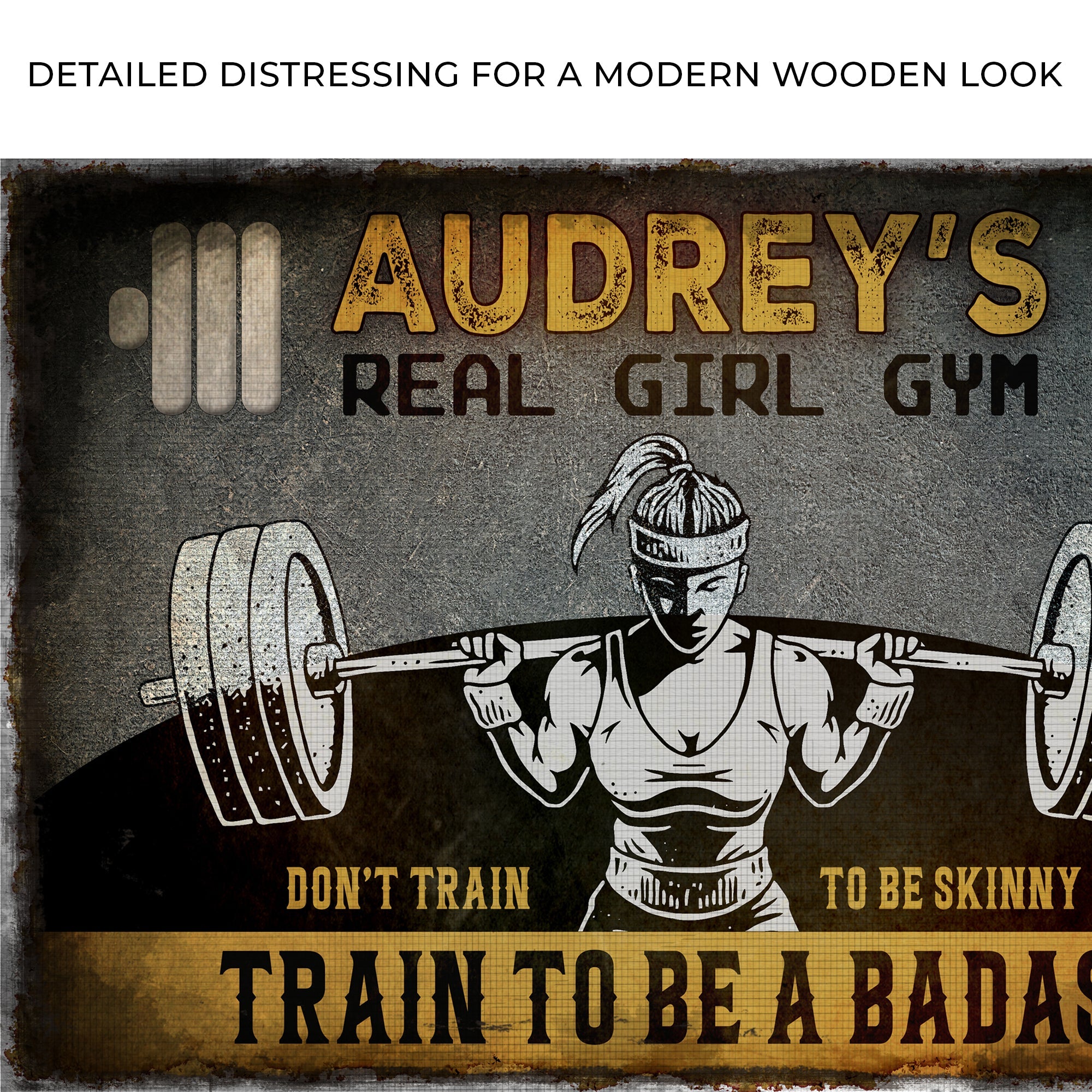 Real Girl Gym Sign on sale at MyriadMart