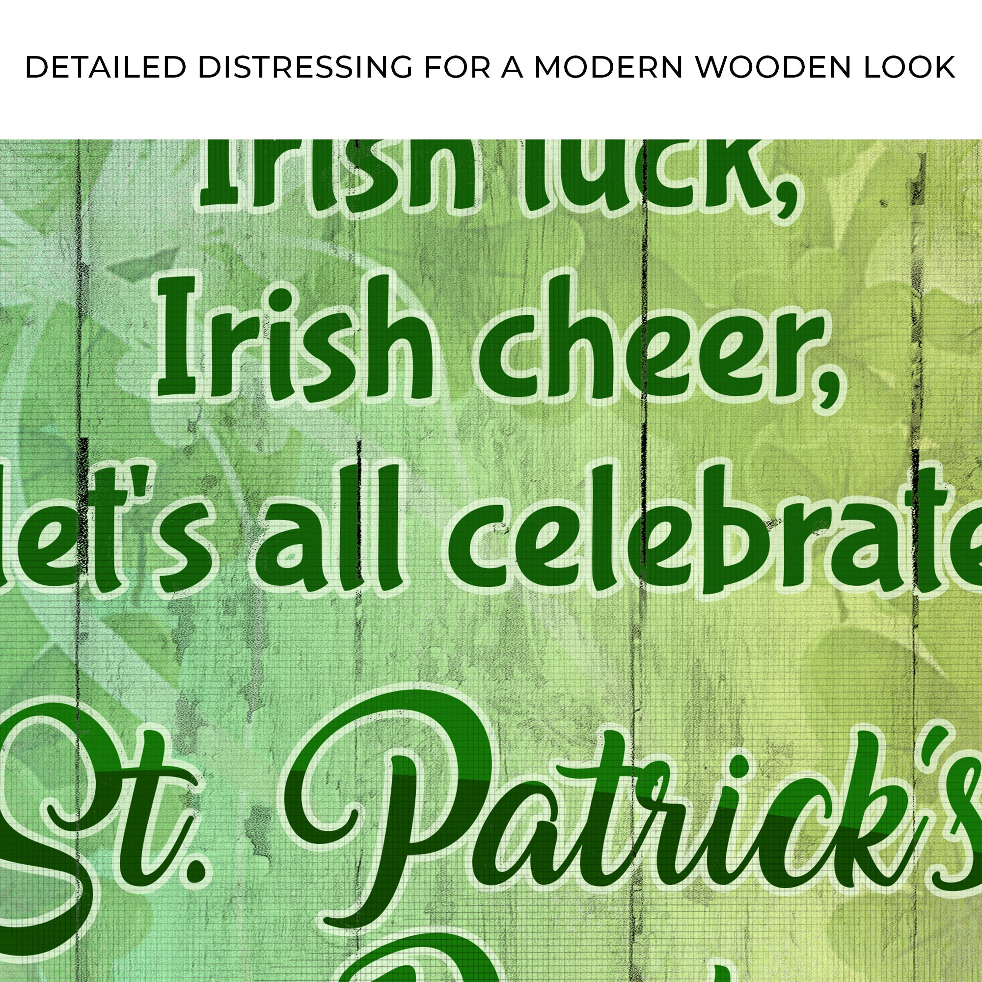 Irish Luck, Irish Cheer, Let's All Celebrate St. Patrick's Day This Year Sign on sale at MyriadMart