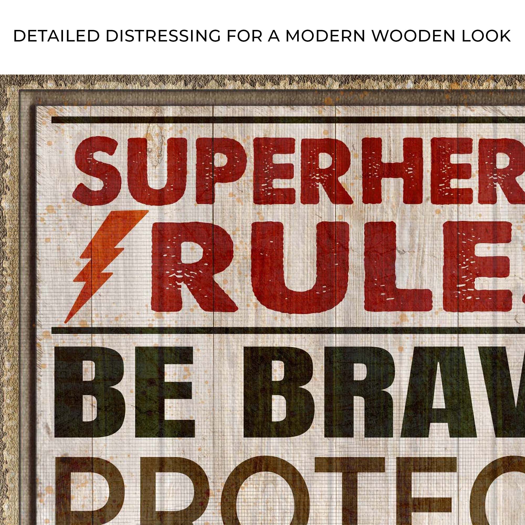 Your Most Important Power Is Love Superhero Rules Sign on sale at MyriadMart