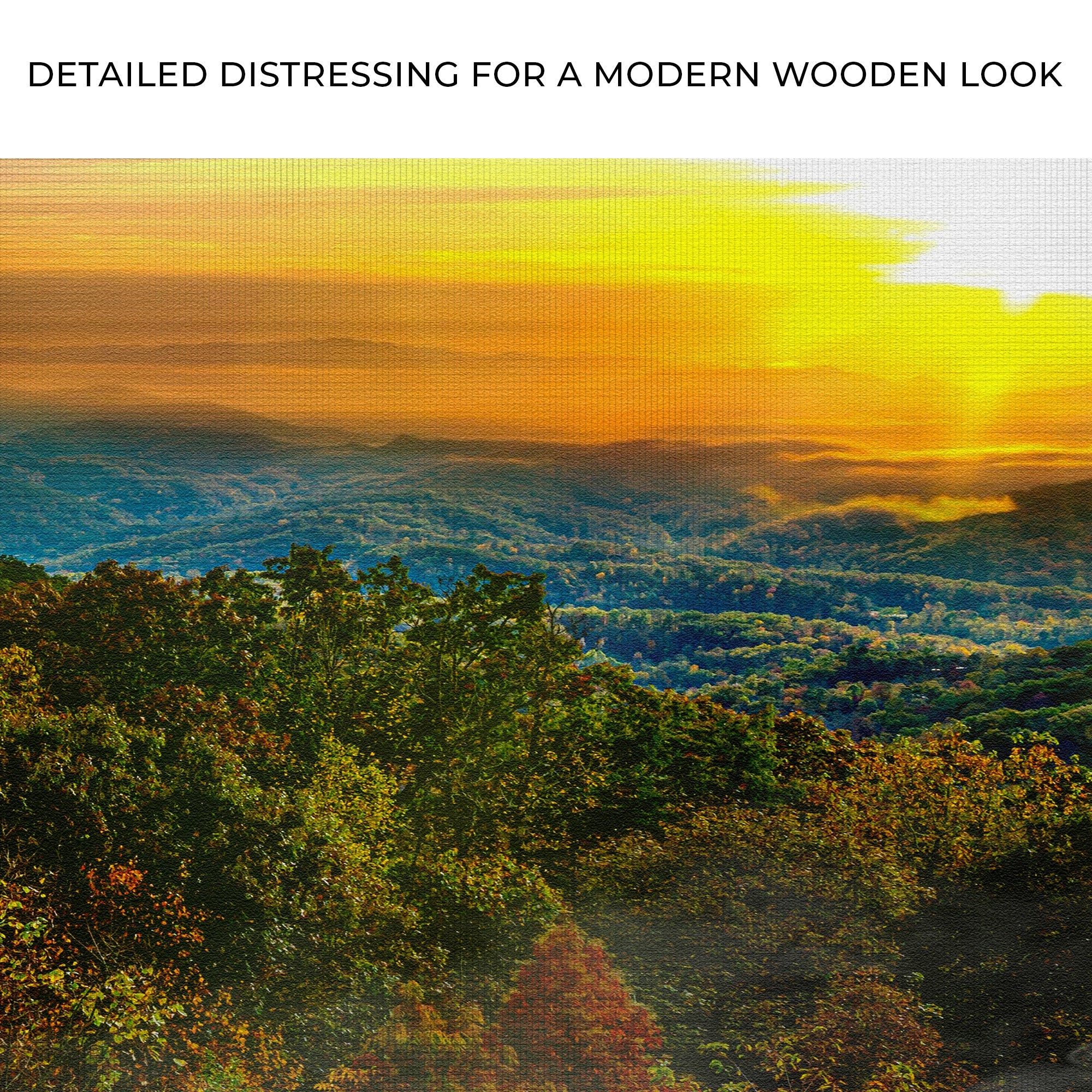 Foggy Mountain At Sunrise Canvas Wall Art on sale at MyriadMart