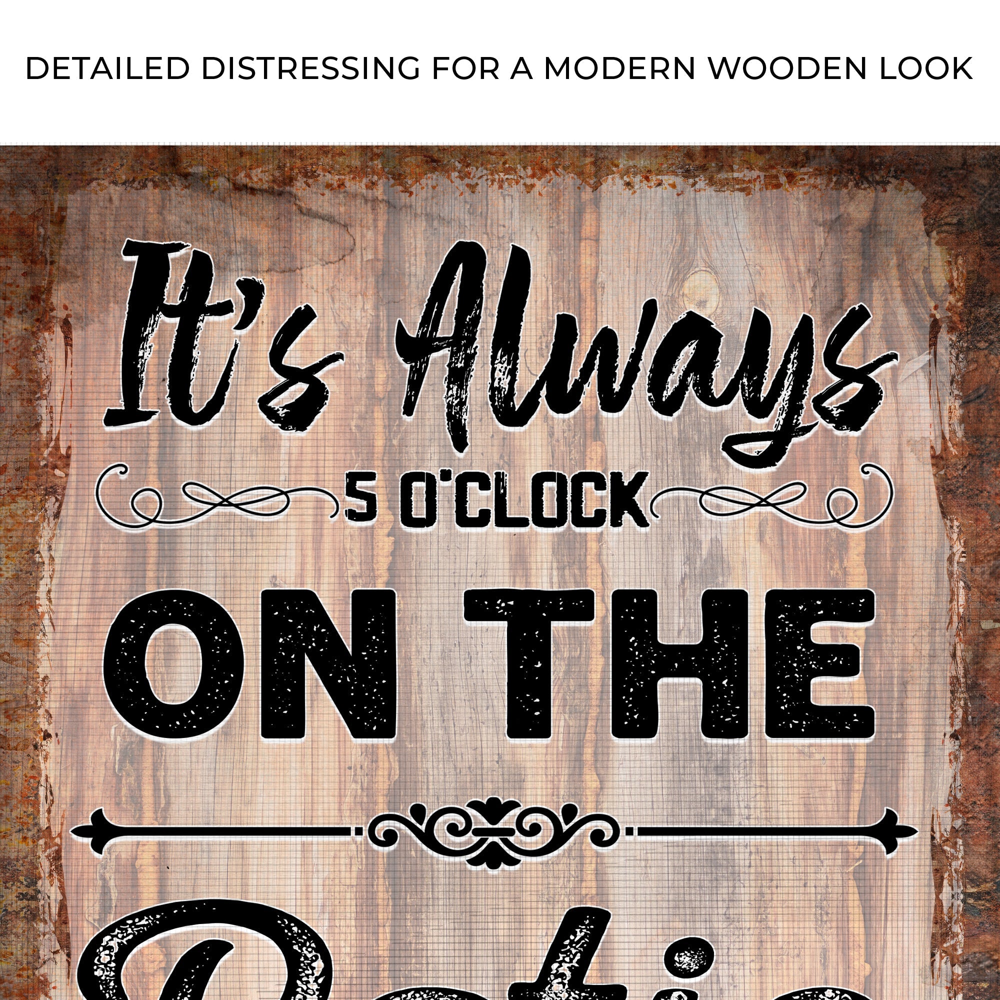 It's Always 5 O'Clock On The Patio Sign on sale at MyriadMart