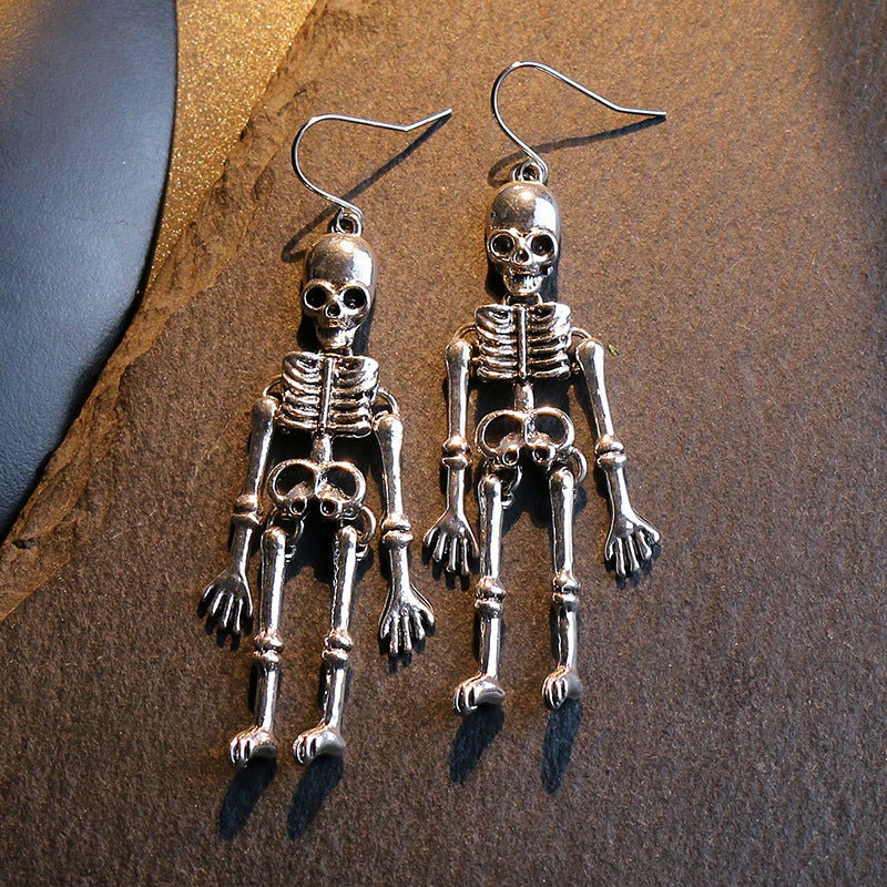 Skeleton Alloy Earrings - MyriadMart