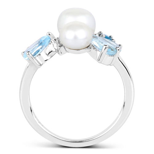 4.96 Carat Genuine Multi Stones .925 Sterling Silver Ring on sale at MyriadMart
