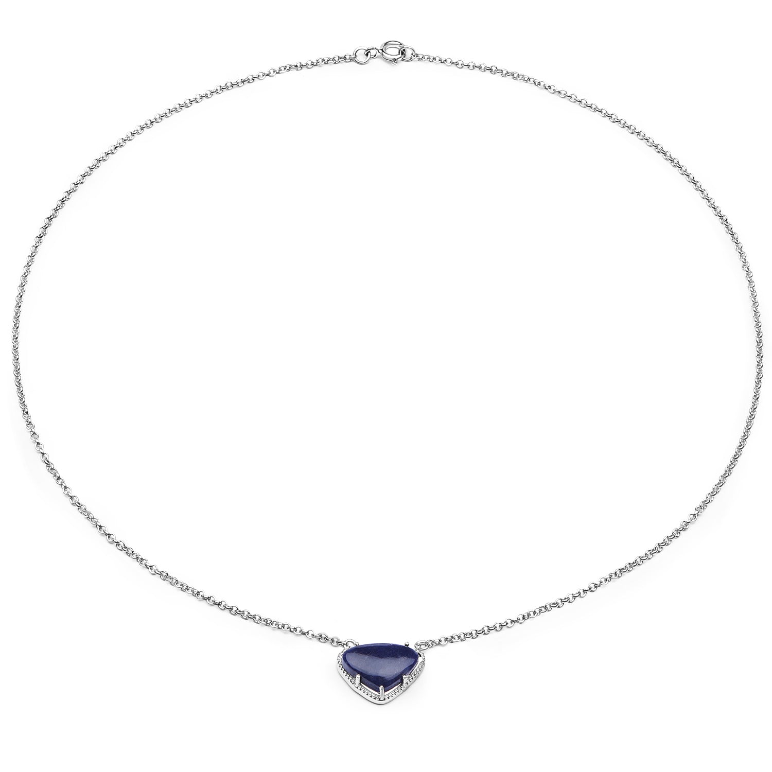3.92 Carat Genuine Blue Aventurine .925 Sterling Silver Pendant on sale at MyriadMart