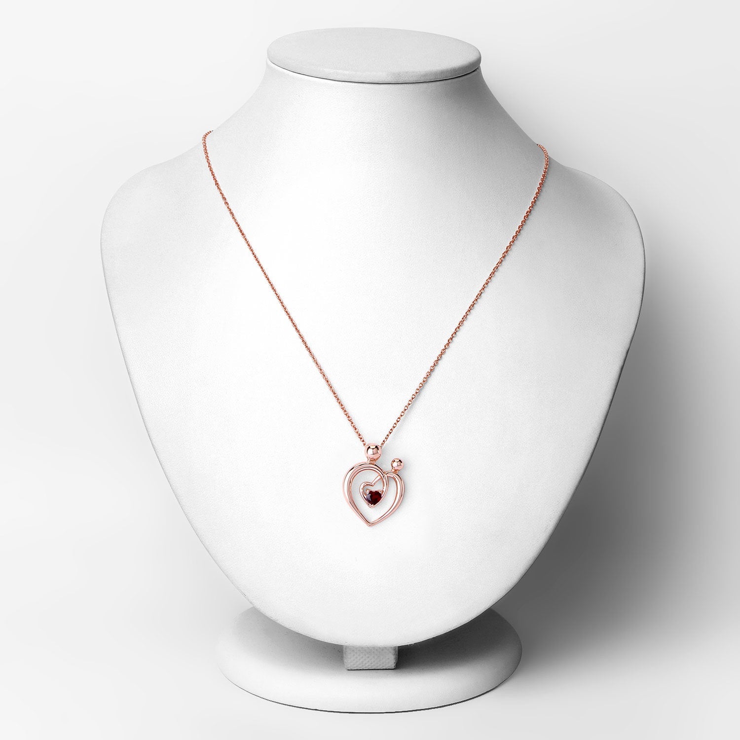 0.32 Carat Genuine Garnet .925 Sterling Silver Pendant on sale at MyriadMart