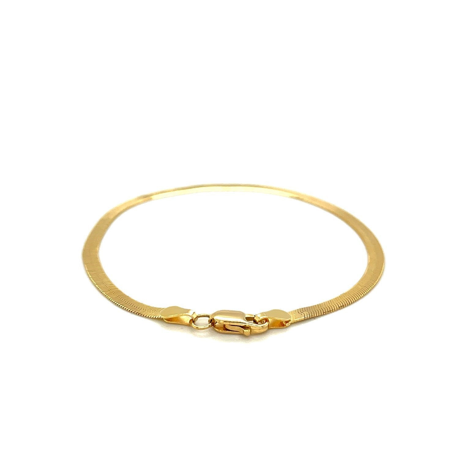 Imperial Herringbone Bracelet in 10k Yellow Gold 2.80 mm on sale at MyriadMart