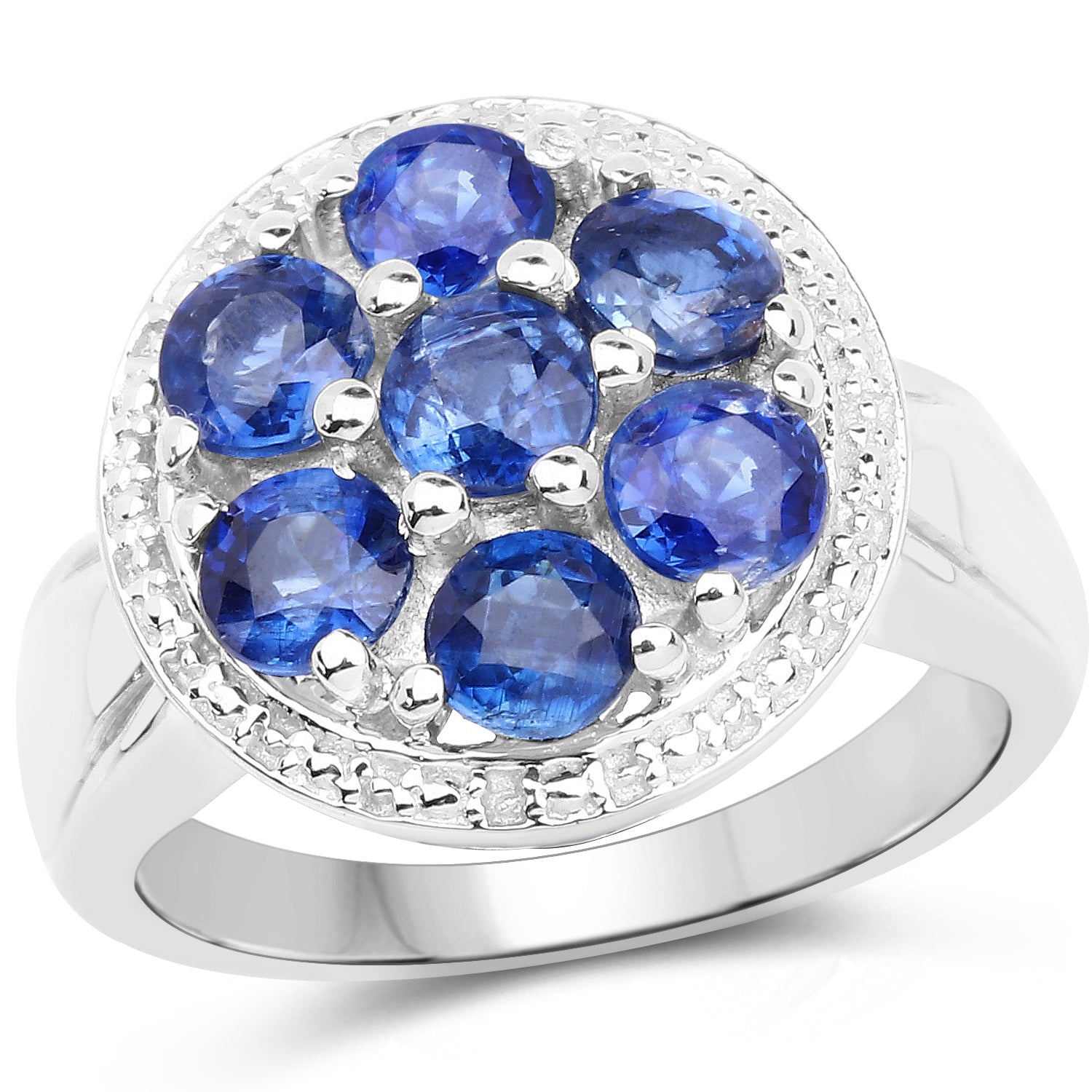 2.66 Carat Genuine Kyanite .925 Sterling Silver Ring on sale at MyriadMart