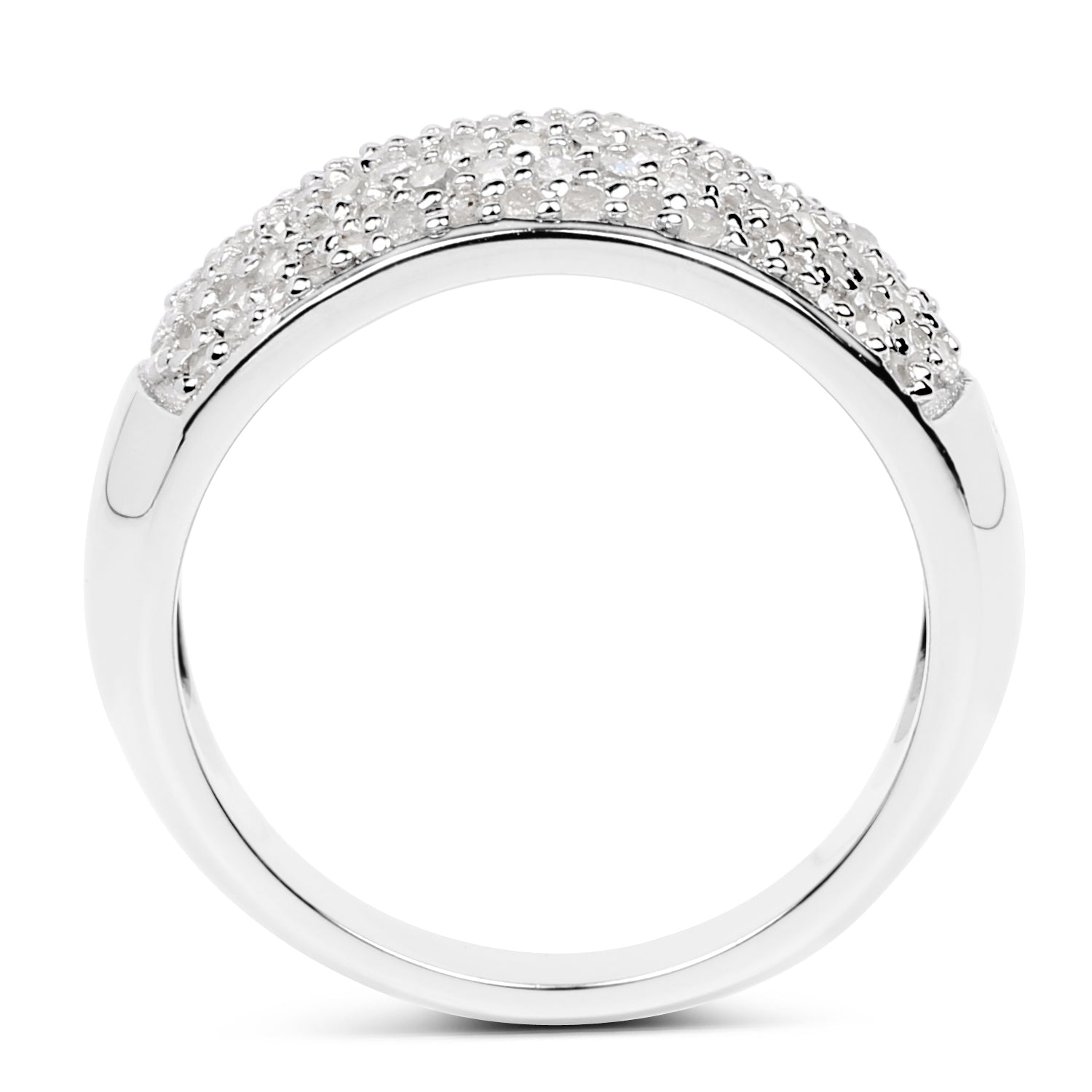 0.96 Carat Genuine White Diamond .925 Sterling Silver Ring on sale at MyriadMart