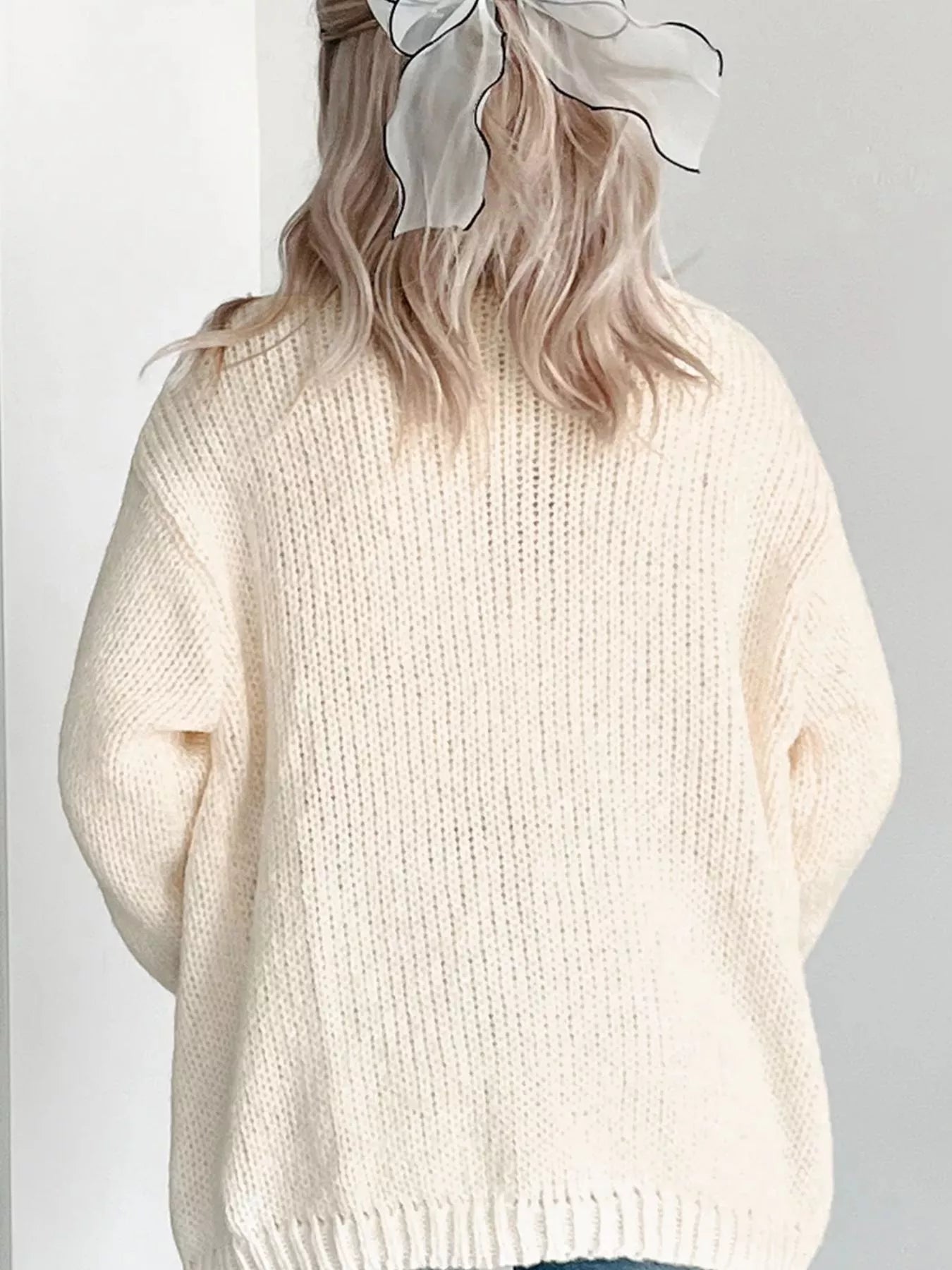 Halloween Pumpkin Embroidered Knit Cardigan - MyriadMart