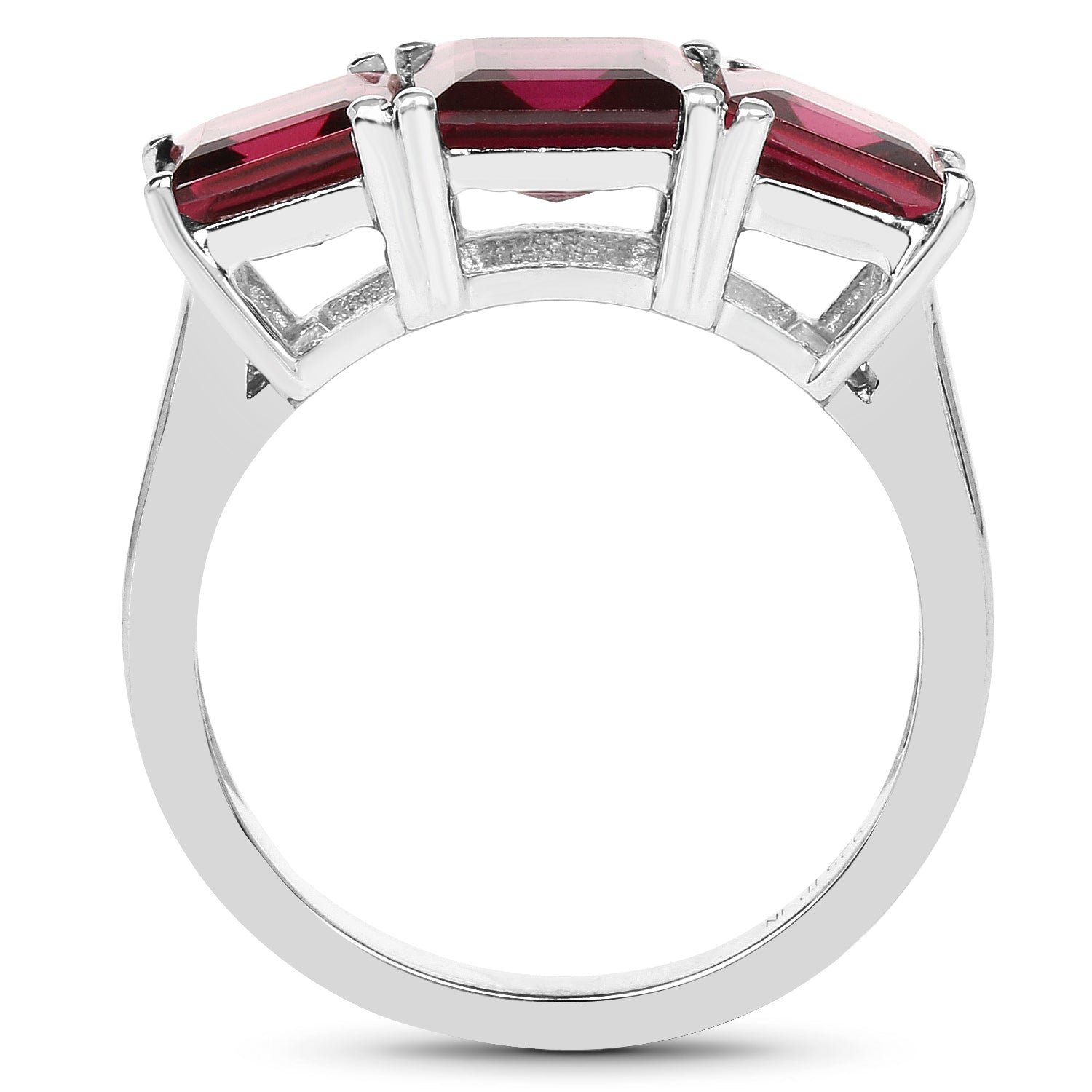 4.87 Carat Genuine Rhodolite .925 Sterling Silver Ring on sale at MyriadMart