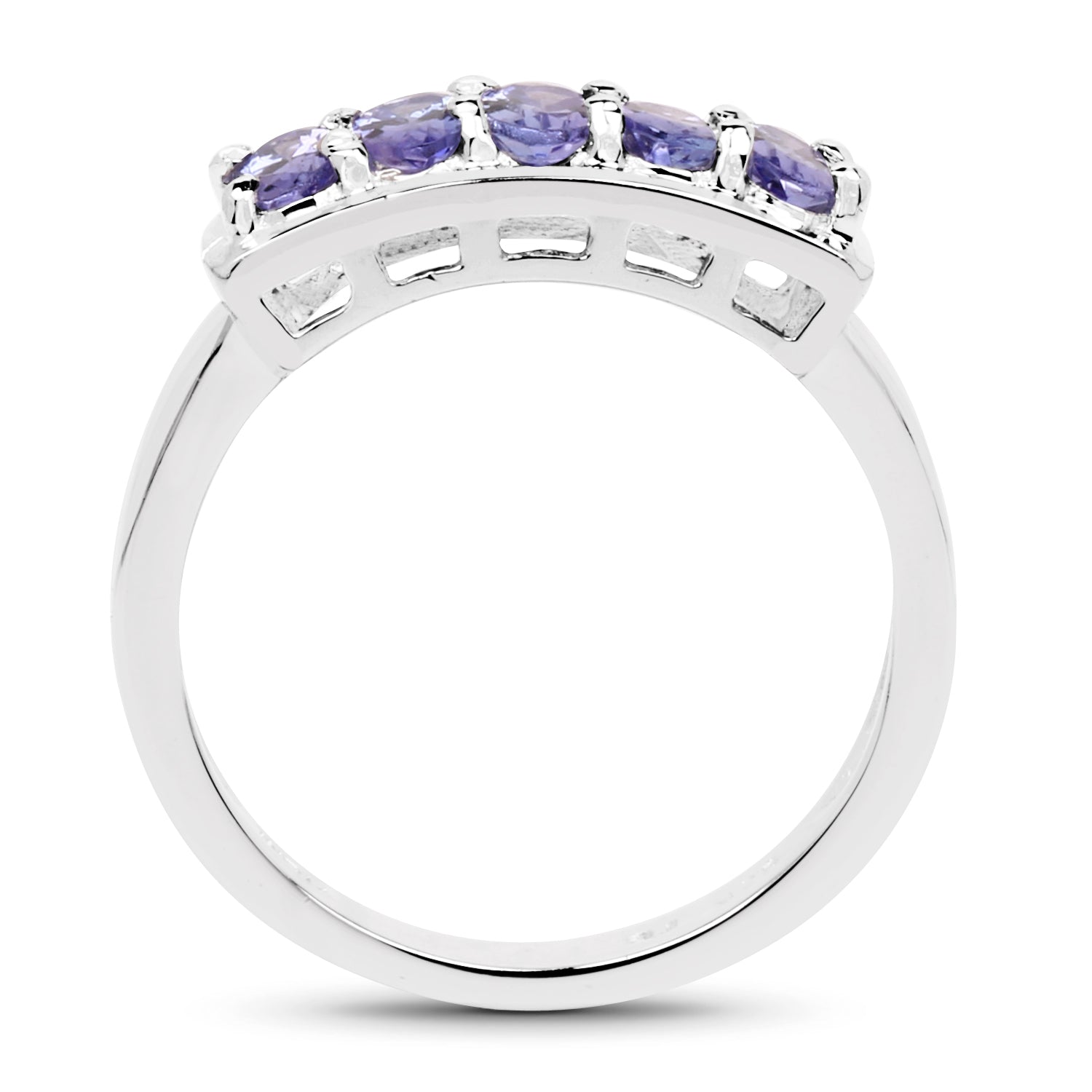 1.25 Carat Genuine Tanzanite .925 Sterling Silver Ring on sale at MyriadMart