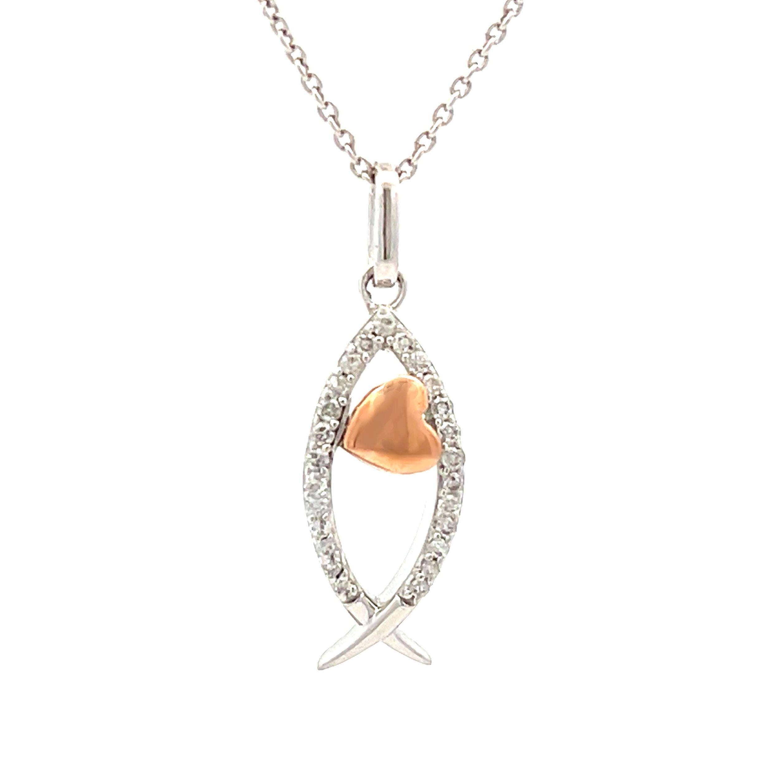 .17ct Cross Religious Pendant Sterling Silver 10KT Gold on sale at MyriadMart