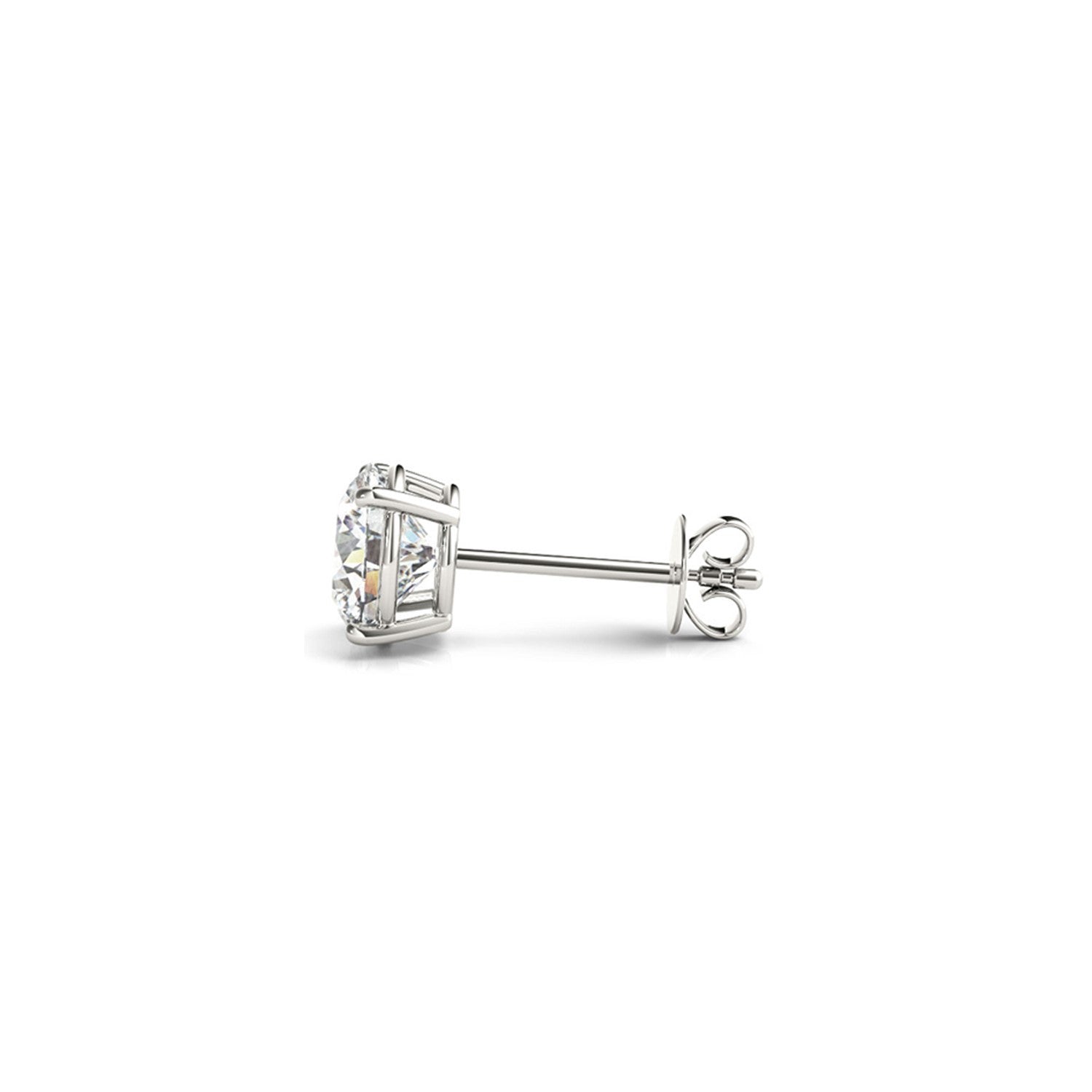 2 cttw Certified IGI Lab Grown Round Diamond Stud Earrings 14k White Gold G/VS2 on sale at MyriadMart
