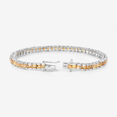 8.25 Carat Genuine Citrine .925 Sterling Silver Bracelet on sale at MyriadMart