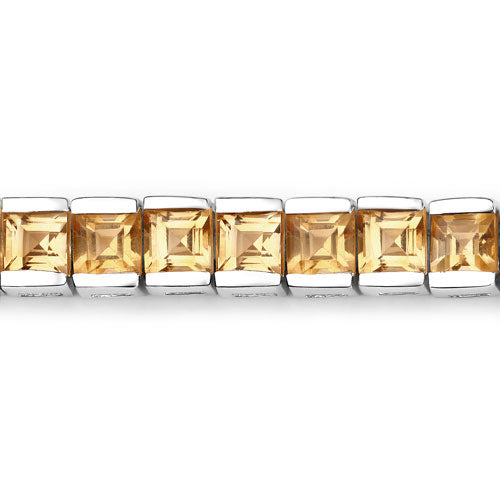 8.25 Carat Genuine Citrine .925 Sterling Silver Bracelet on sale at MyriadMart