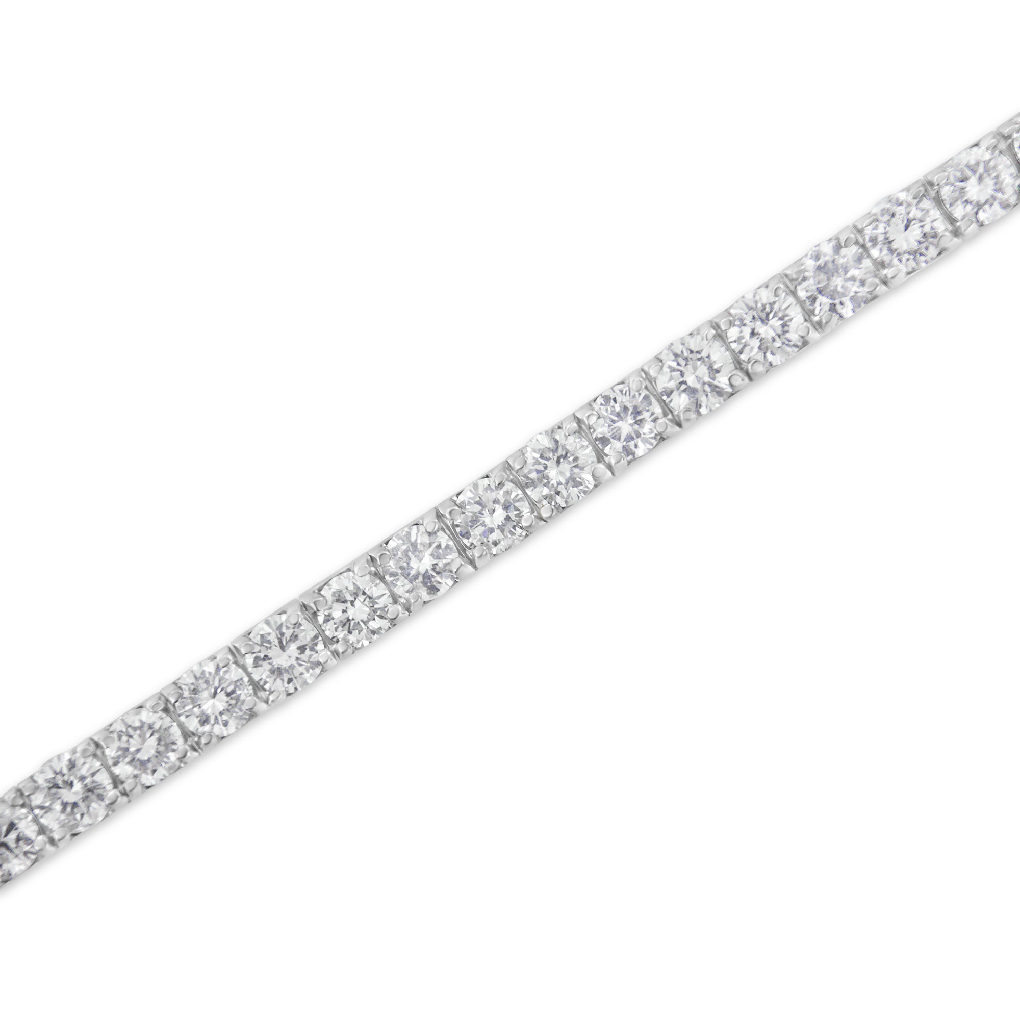 IGI Certified 4.0 Cttw Diamond 14K White Gold Classic 7†Tennis Bracelet H-I Color, I1-I2 Clarity on sale at MyriadMart