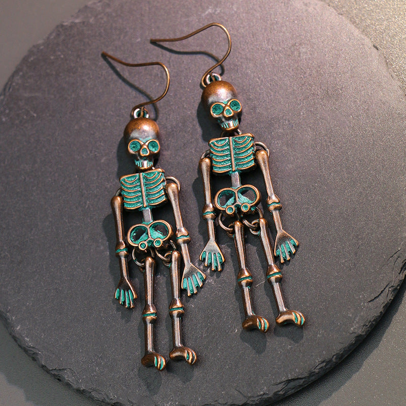 Skeleton Alloy Earrings - MyriadMart